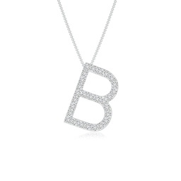 White Gold B Initial Jewellery