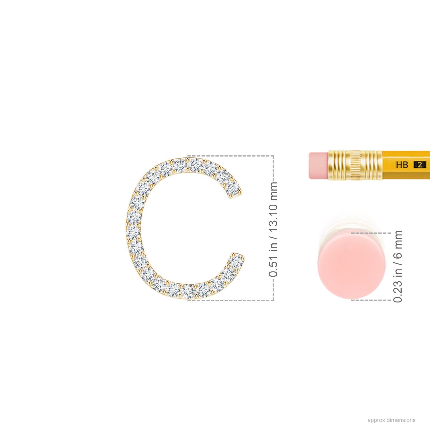 G, VS2 / 0.17 CT / 14 KT Yellow Gold