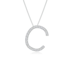 White Gold C Initial Jewellery