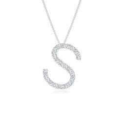 Initials White Gold Diamond Necklaces and Pendants