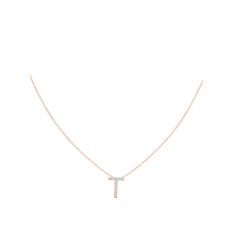 Moissanite Inital Letter Pendant In Solid Silver White Gold - Bling - Foto 3