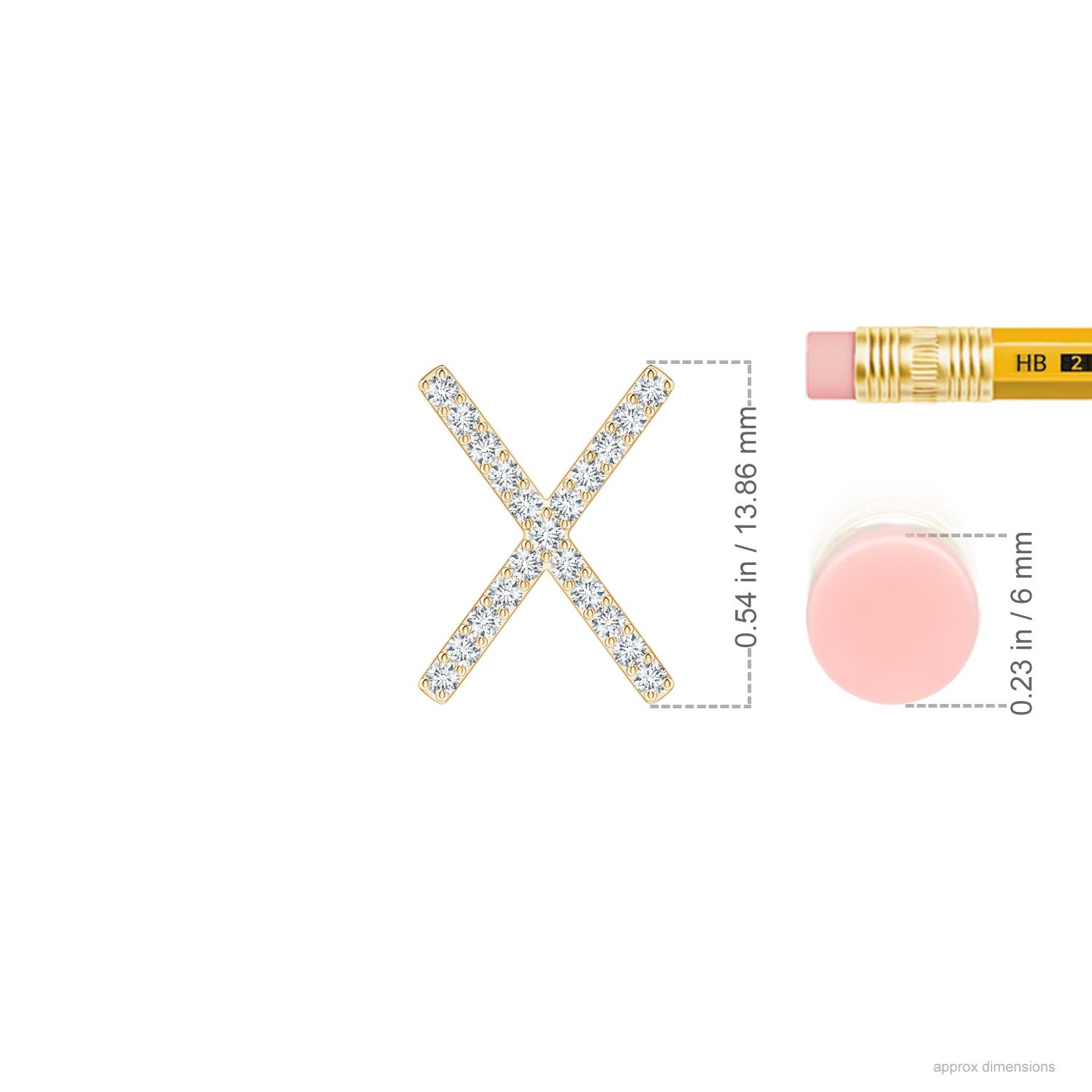 F-G, VS / 0.17 CT / 14 KT Yellow Gold