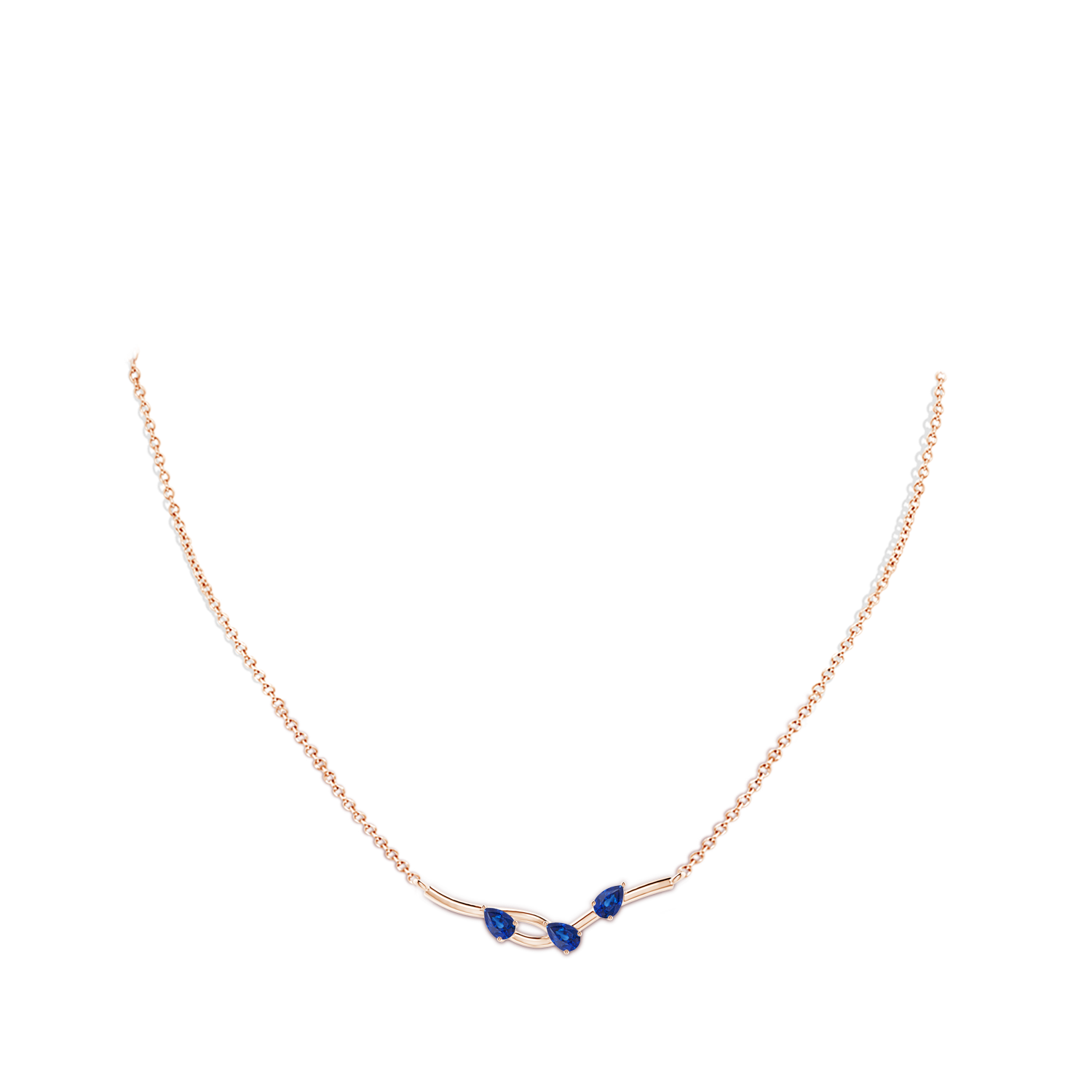 AAA - Blue Sapphire / 0.75 CT / 14 KT Rose Gold