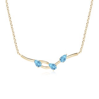 Pear A Swiss Blue Topaz
