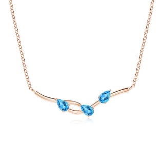 Pear AAA Swiss Blue Topaz