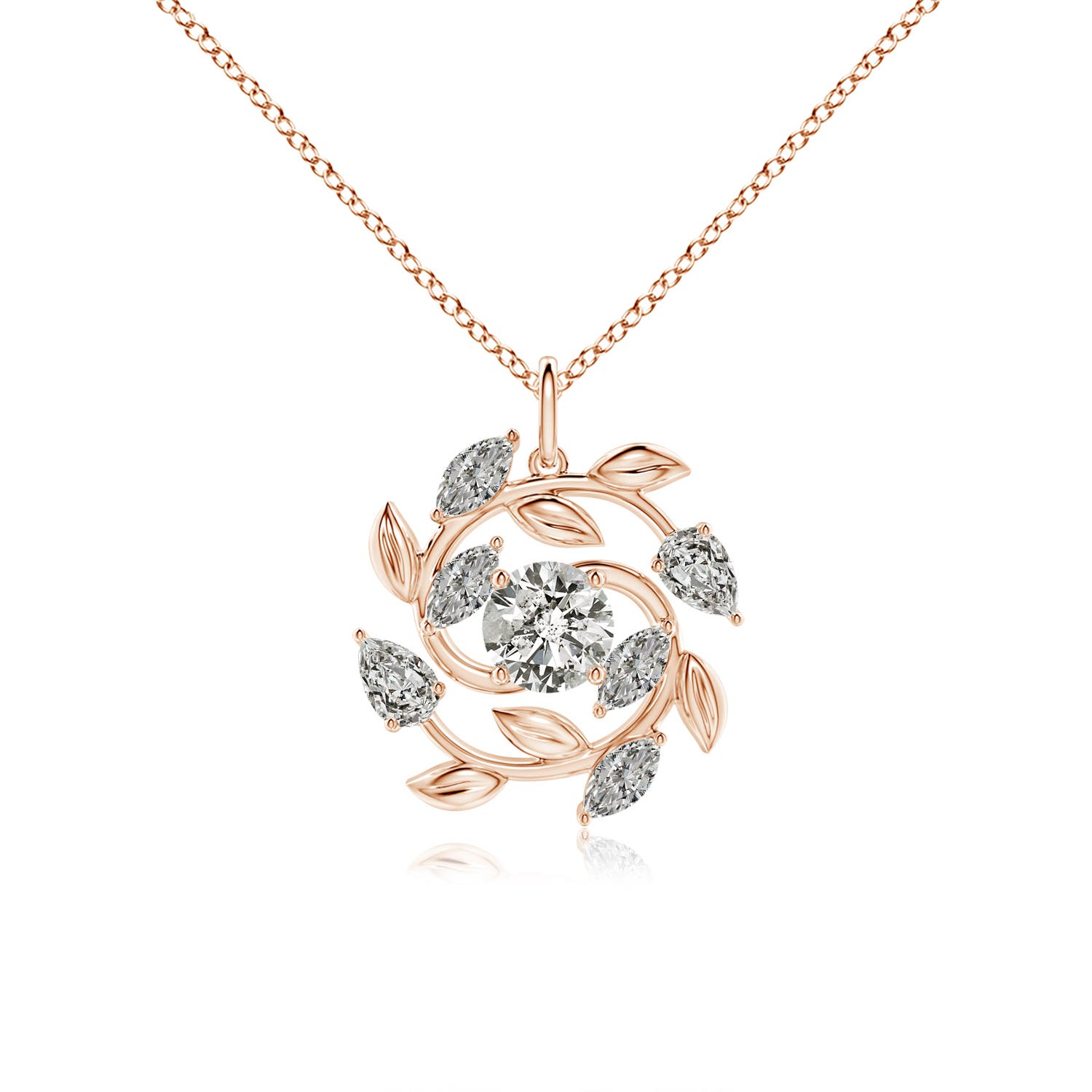 K, I3 / 1.76 CT / 18 KT Rose Gold