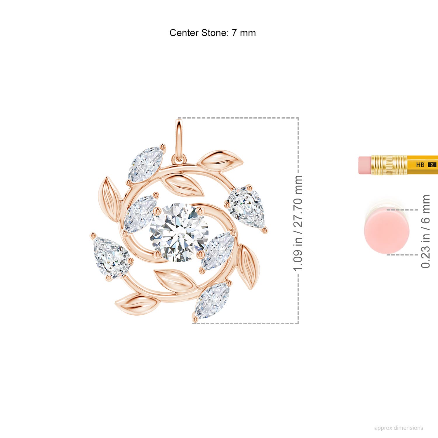 G, VS2 / 3.05 CT / 18 KT Rose Gold