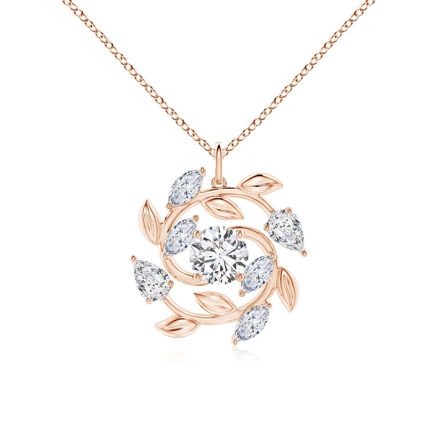 H, SI2 / 3.05 CT / 18 KT Rose Gold