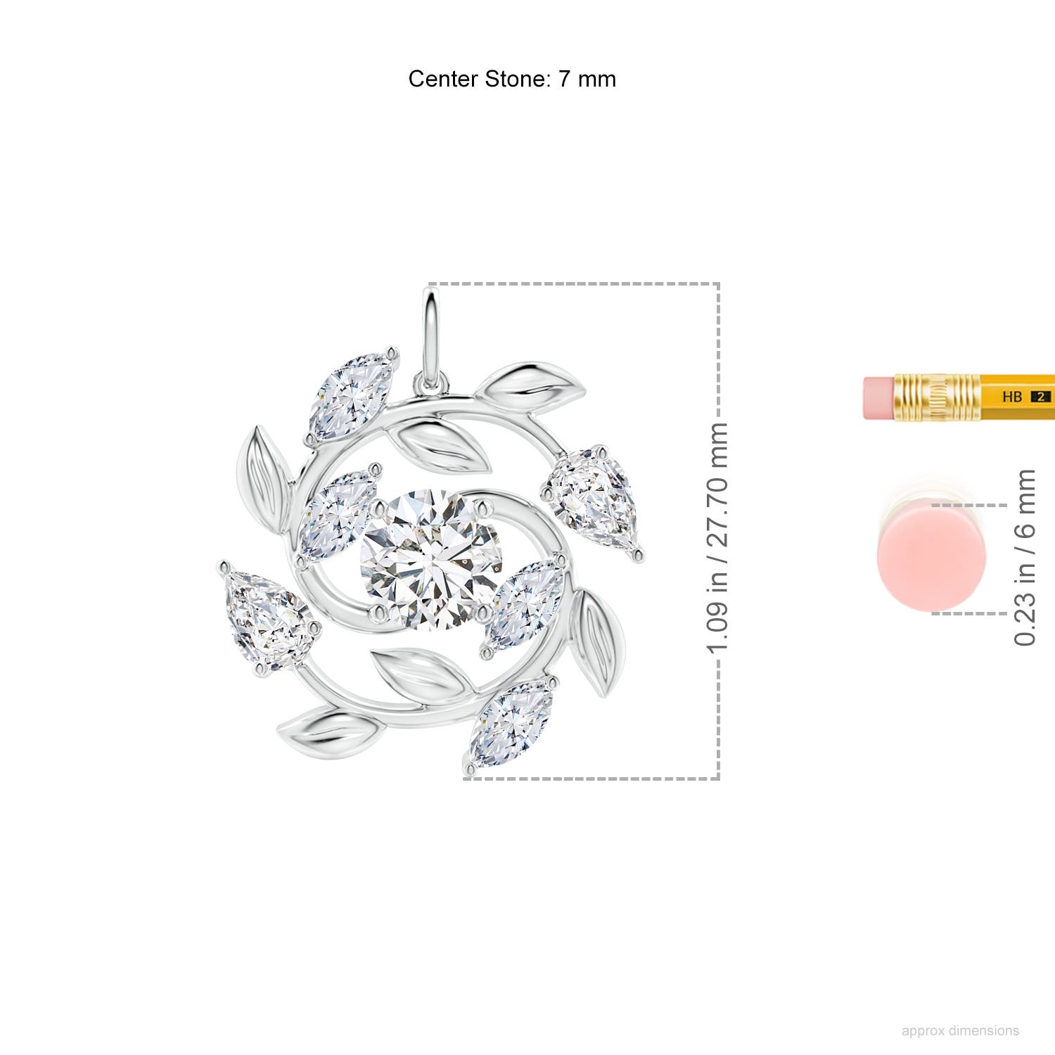 H, SI2 / 3.05 CT / 14 KT White Gold