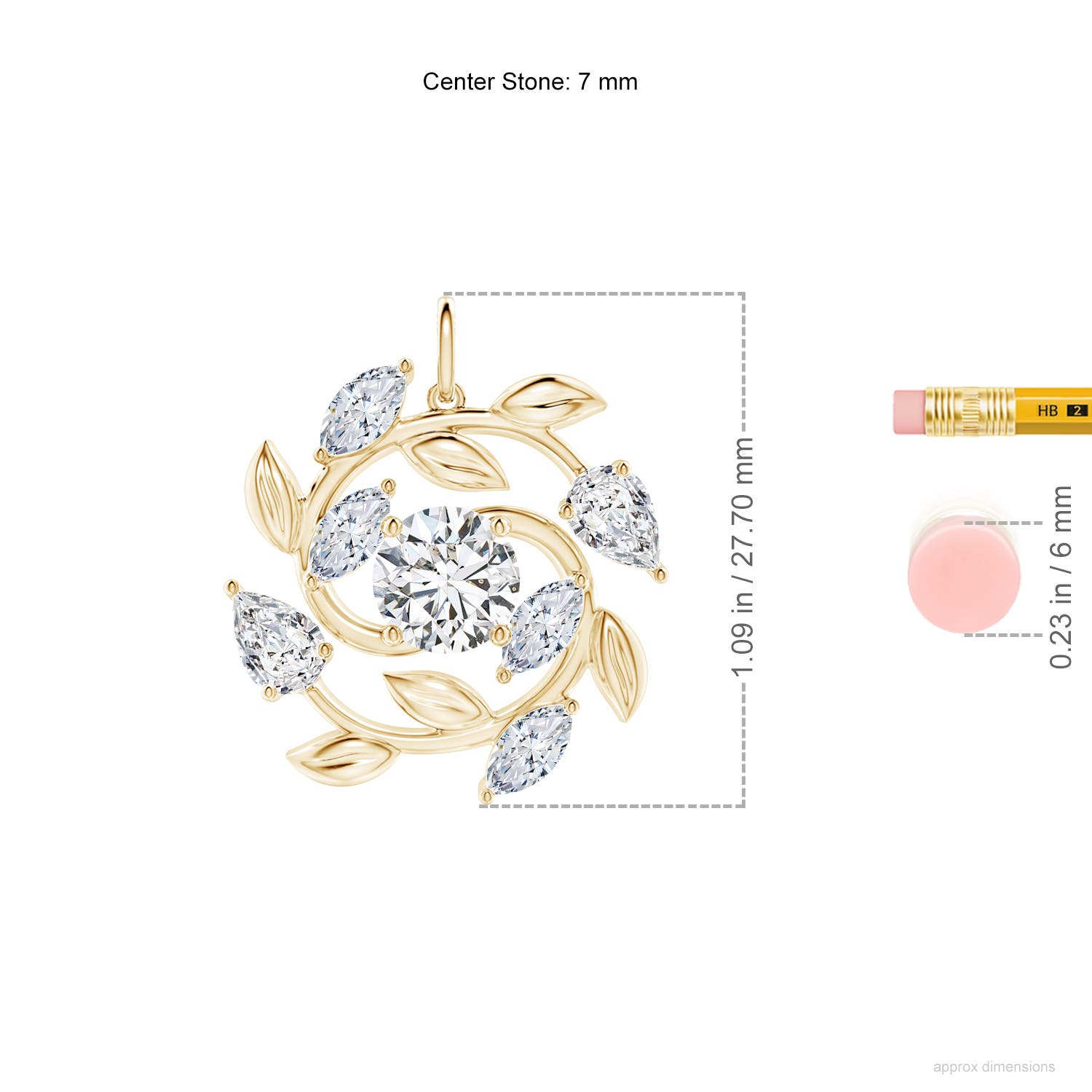 H, SI2 / 3.05 CT / 14 KT Yellow Gold