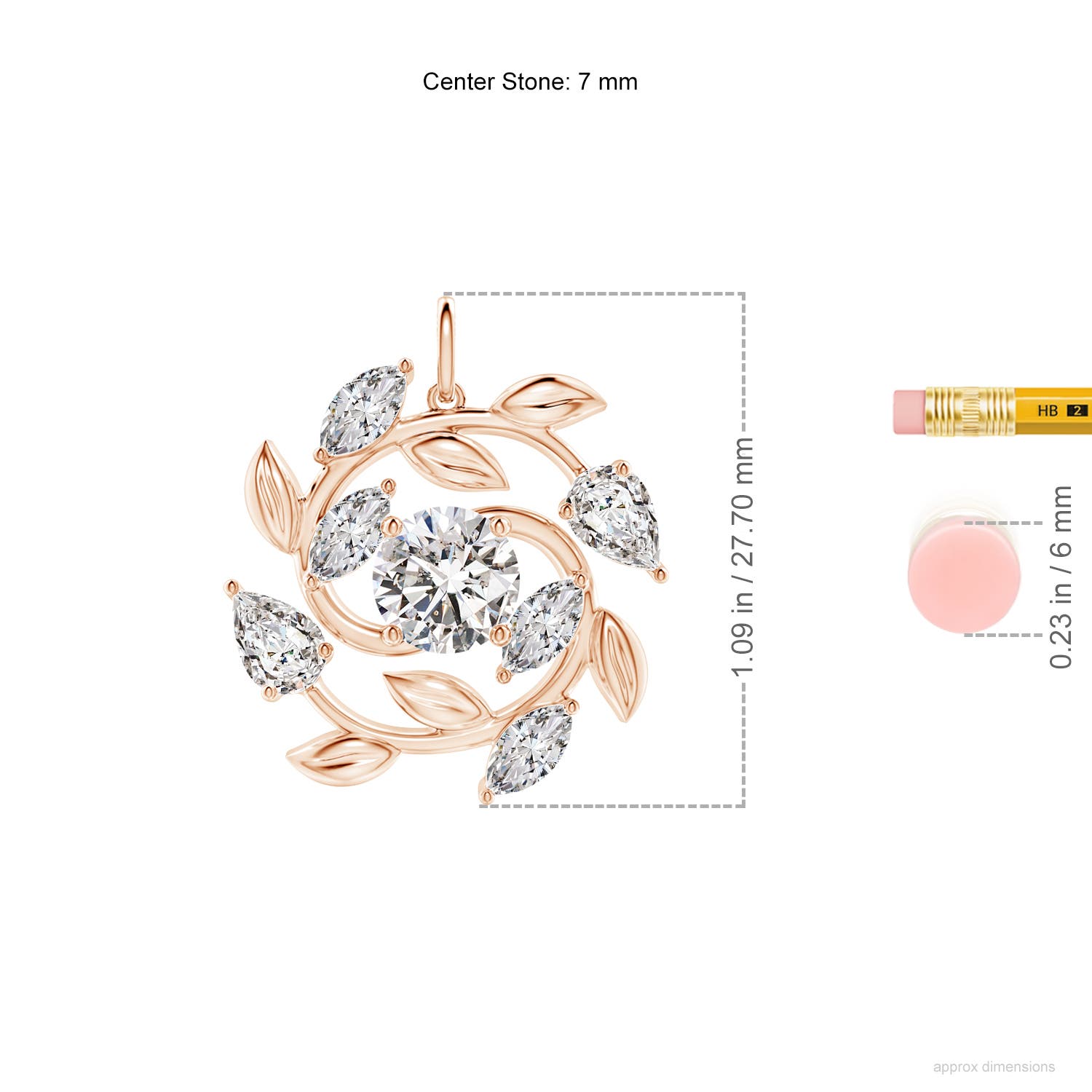 I-J, I1-I2 / 3.05 CT / 18 KT Rose Gold