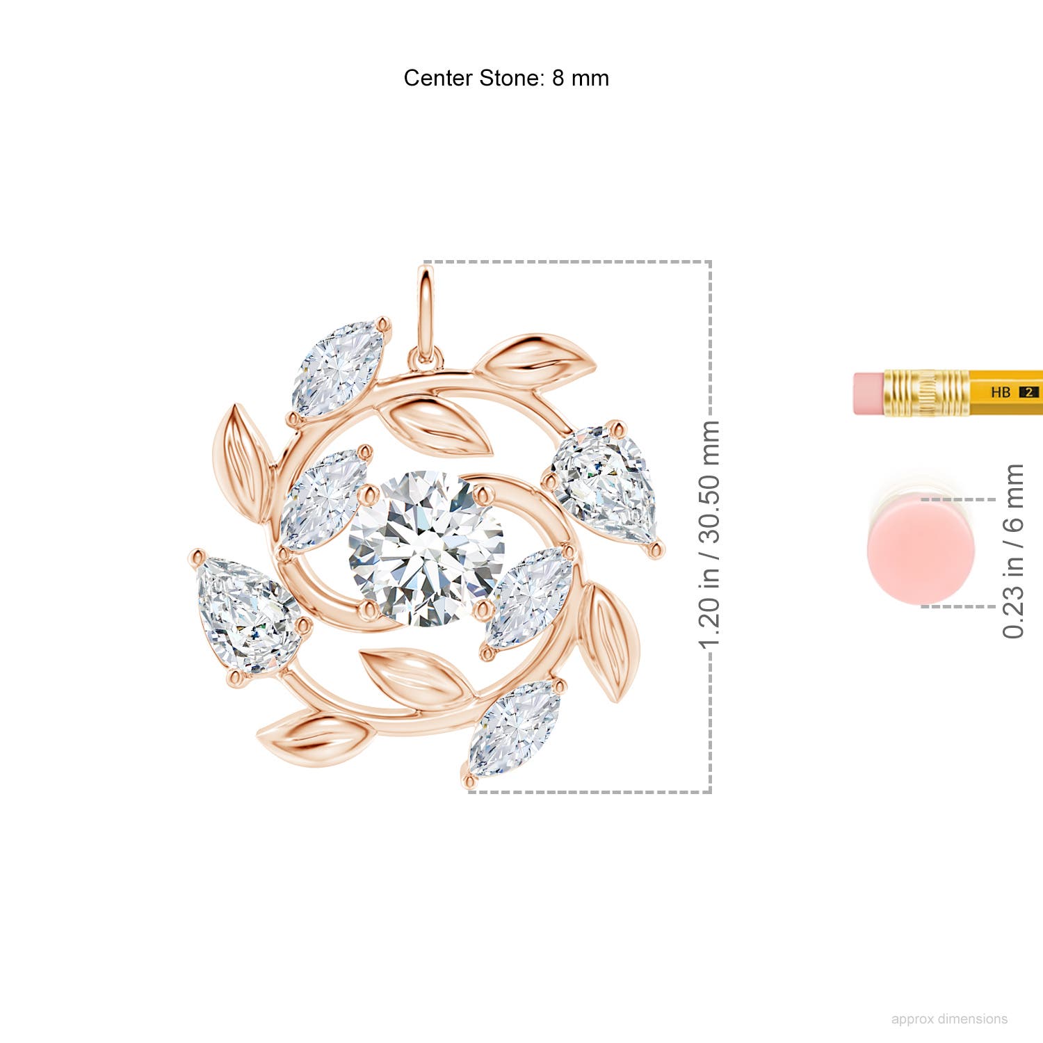 G, VS2 / 4.62 CT / 18 KT Rose Gold