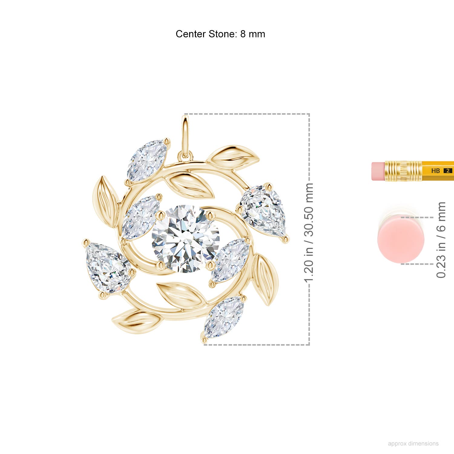 G, VS2 / 4.62 CT / 14 KT Yellow Gold