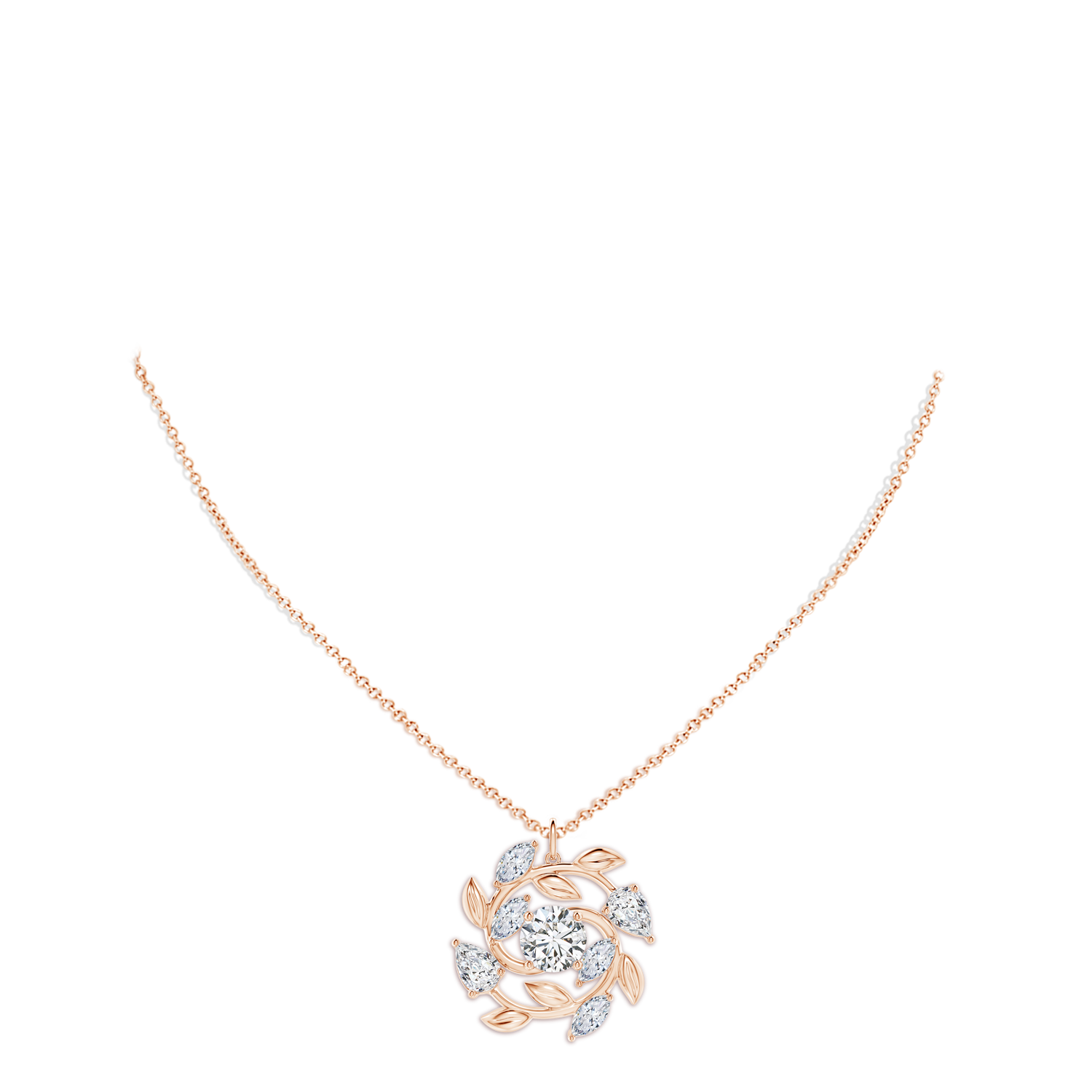 H, SI2 / 4.62 CT / 18 KT Rose Gold