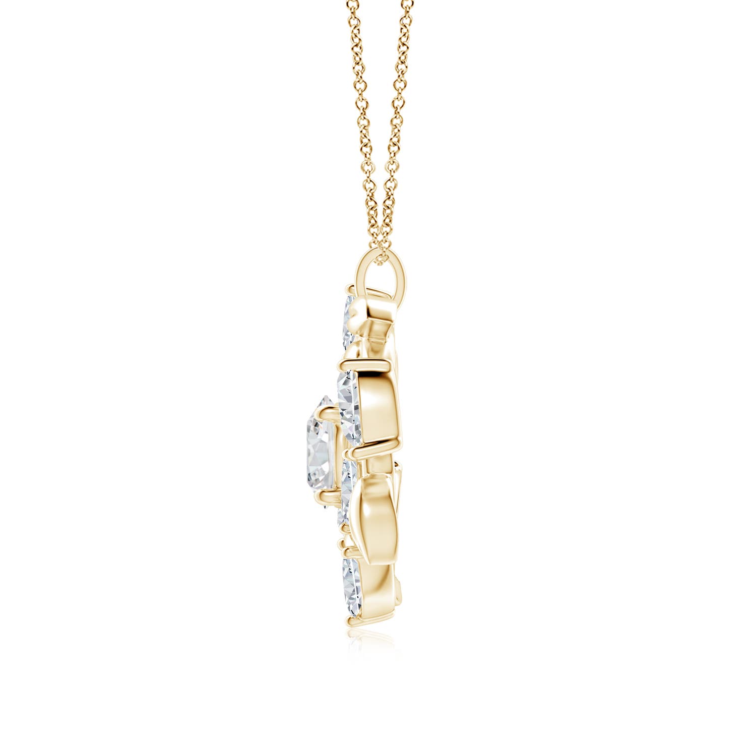 H, SI2 / 4.62 CT / 18 KT Yellow Gold