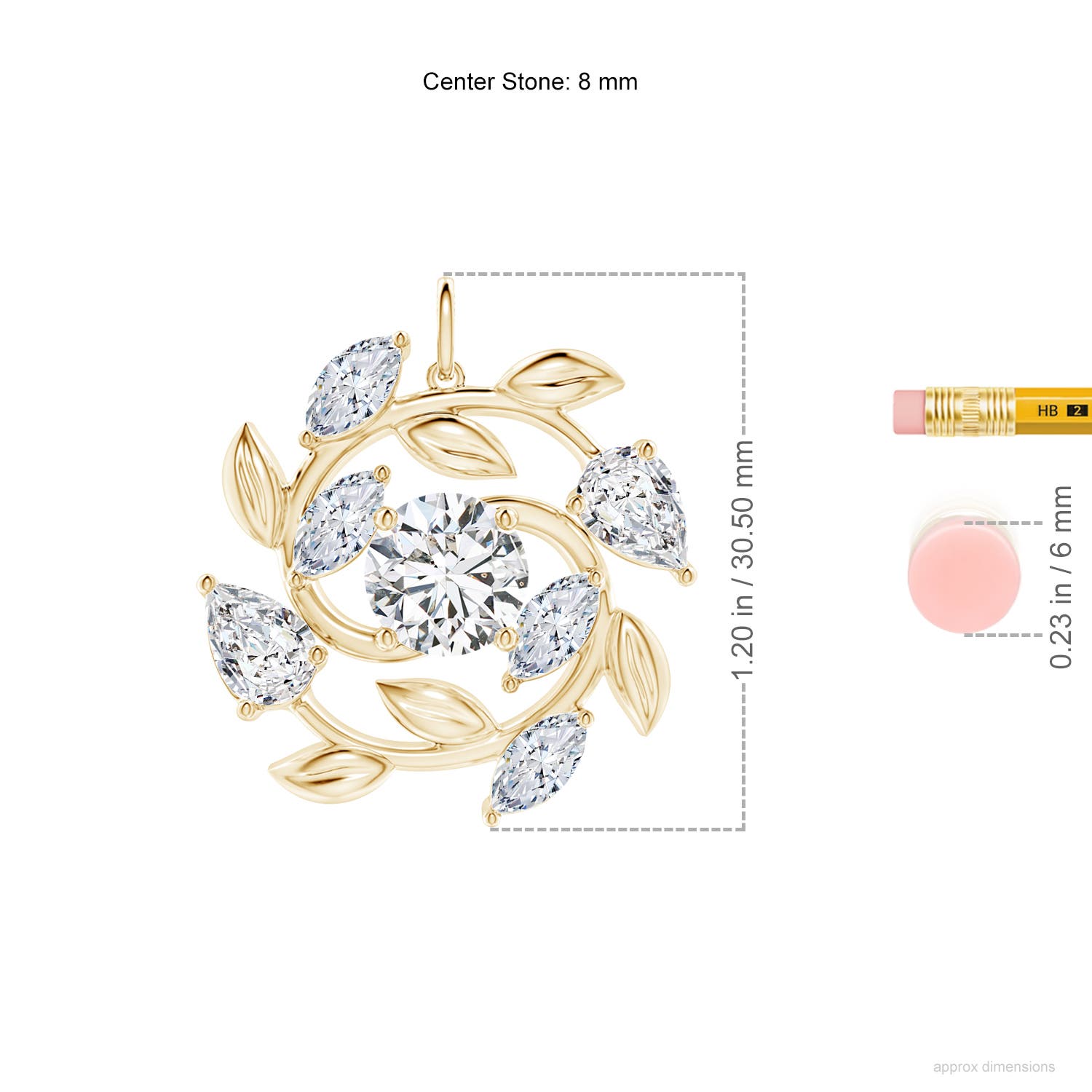 H, SI2 / 4.62 CT / 18 KT Yellow Gold