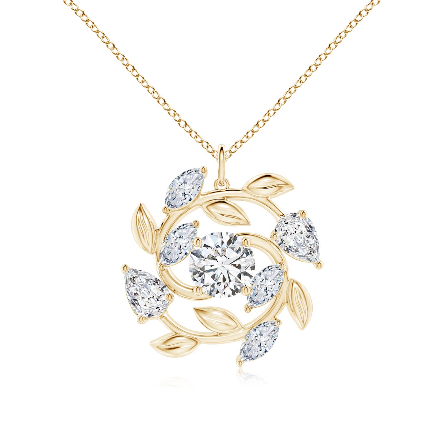 H, SI2 / 4.62 CT / 14 KT Yellow Gold