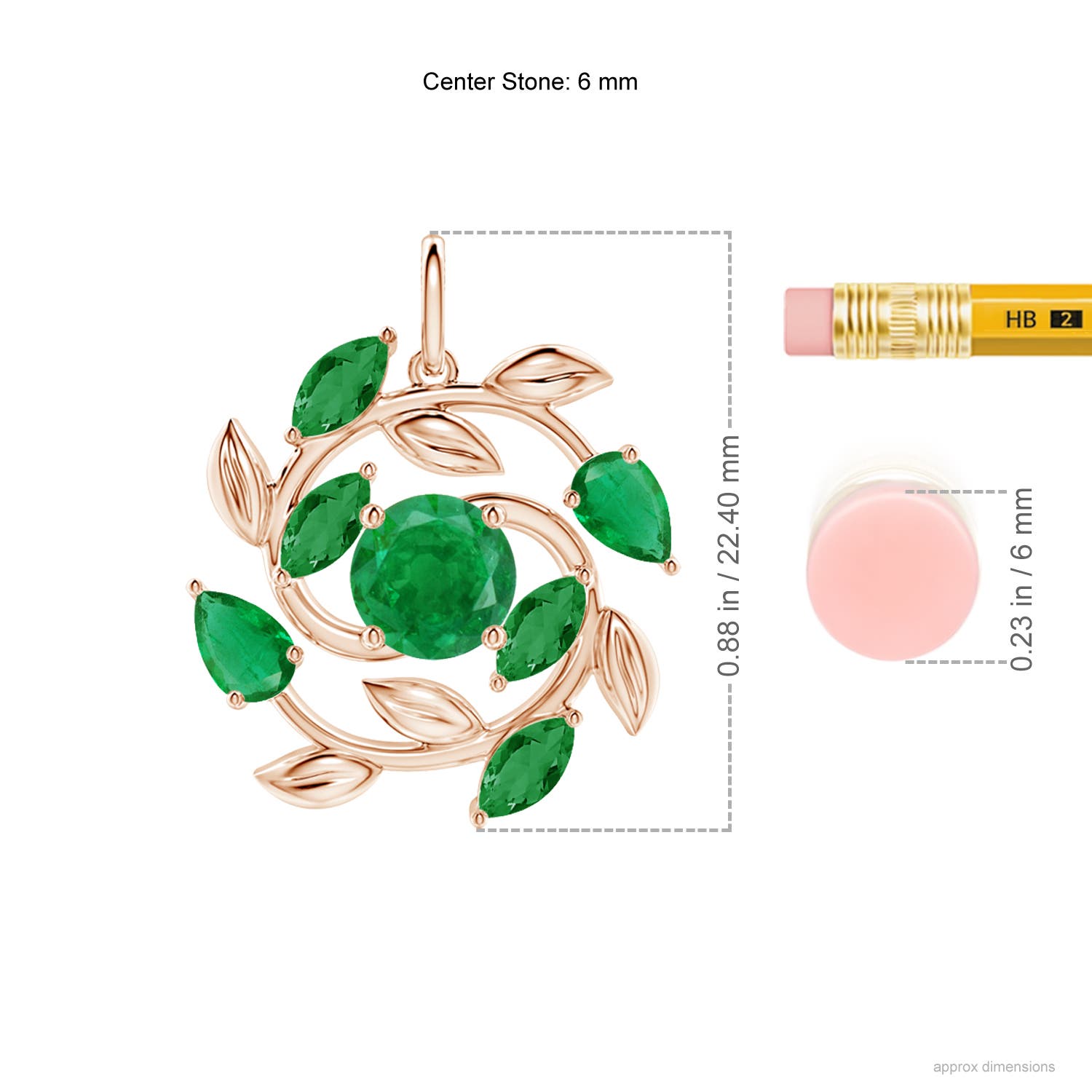 AA - Emerald / 1.67 CT / 14 KT Rose Gold