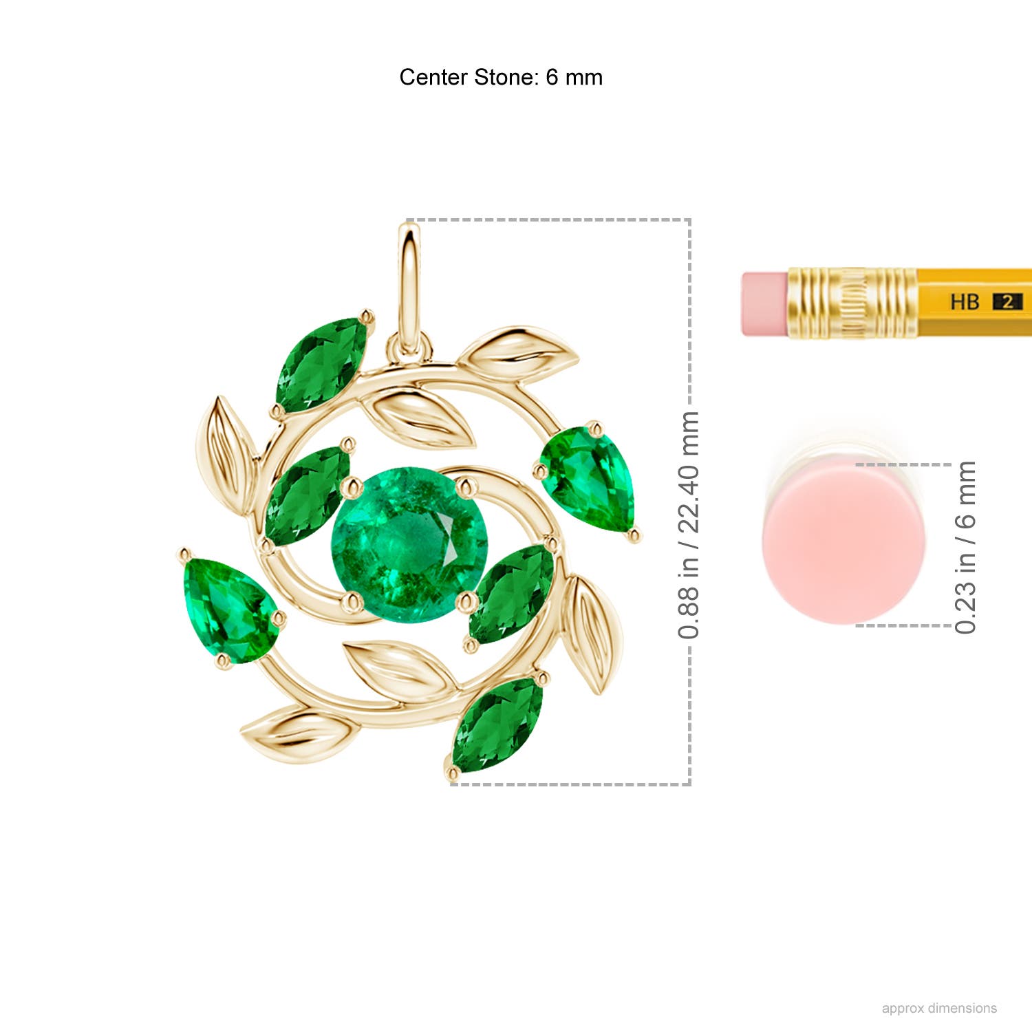 AAA - Emerald / 1.67 CT / 14 KT Yellow Gold