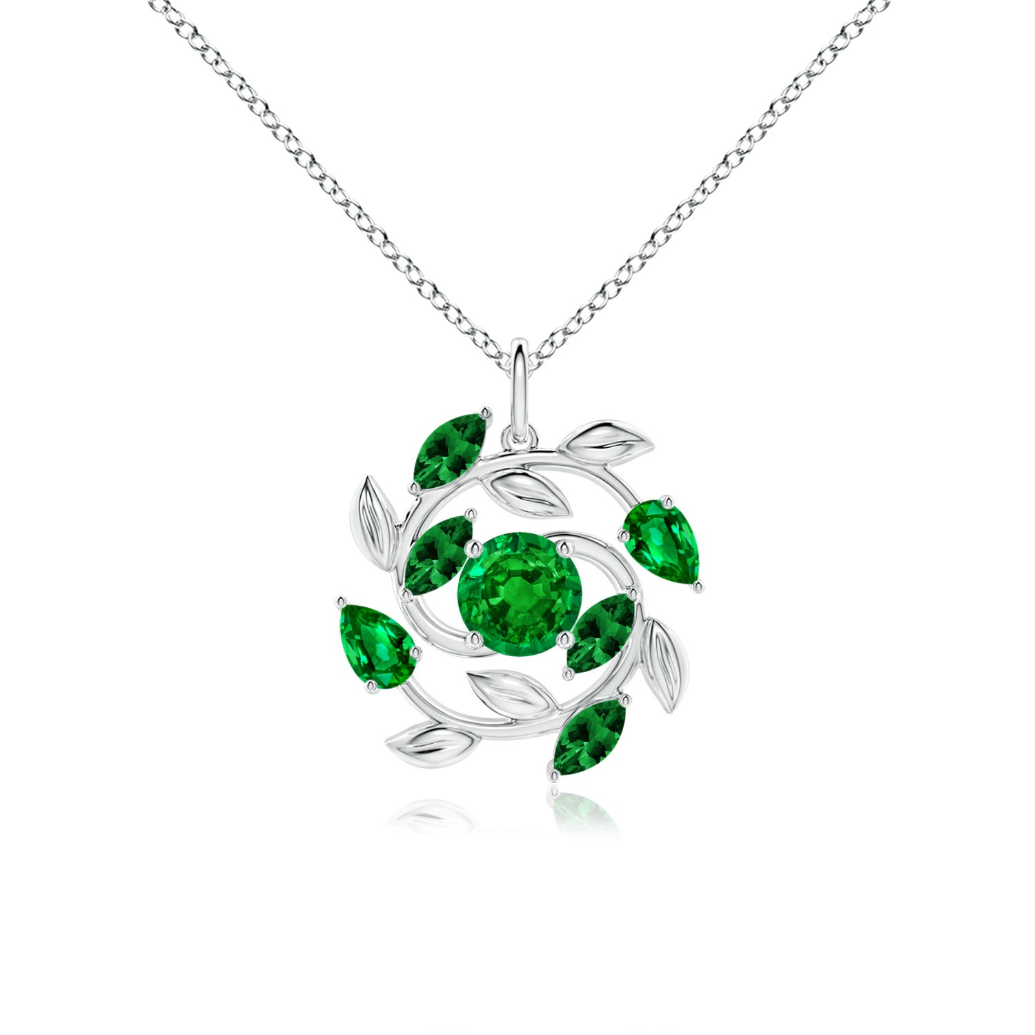 AAAA - Emerald / 1.67 CT / 14 KT White Gold