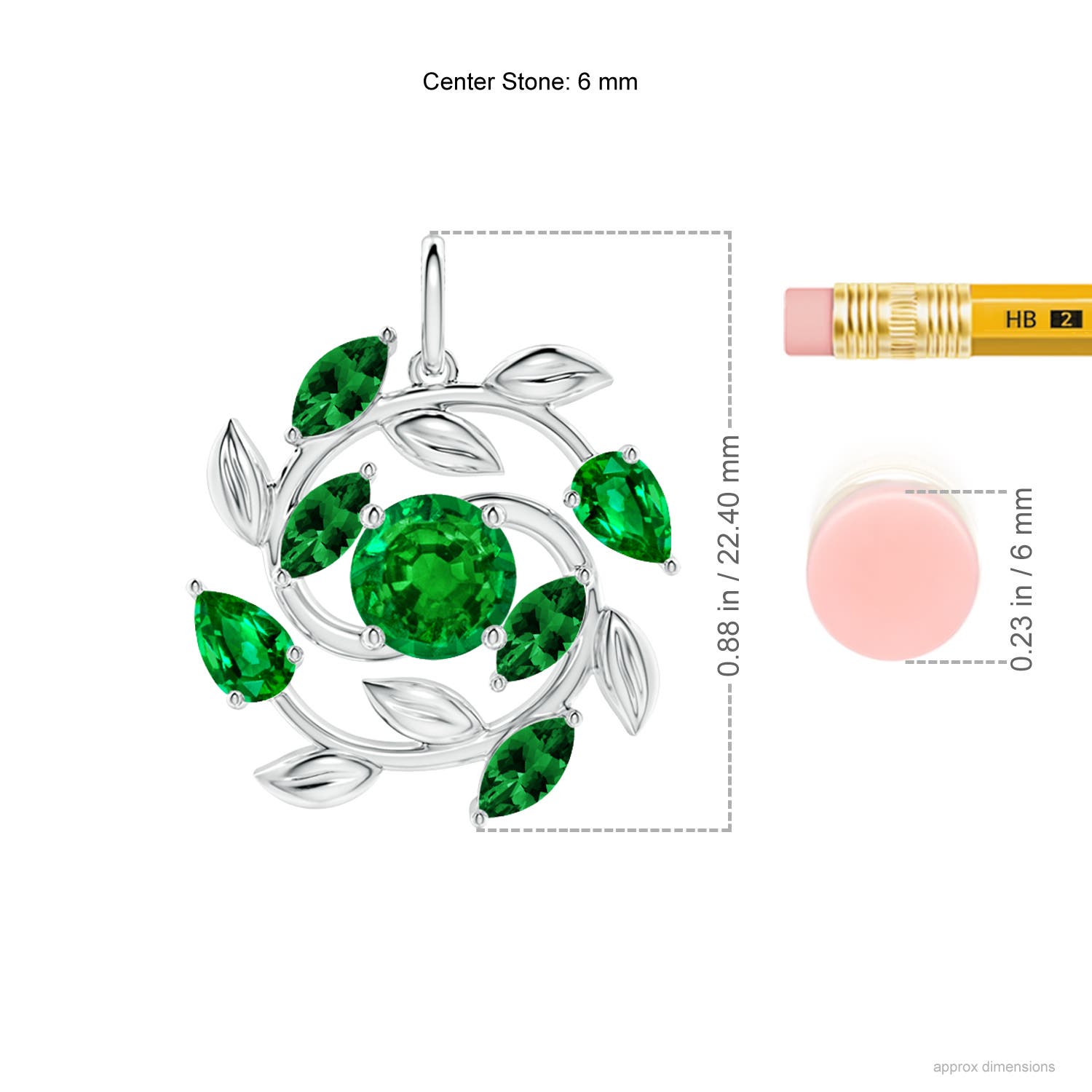 AAAA - Emerald / 1.67 CT / 14 KT White Gold