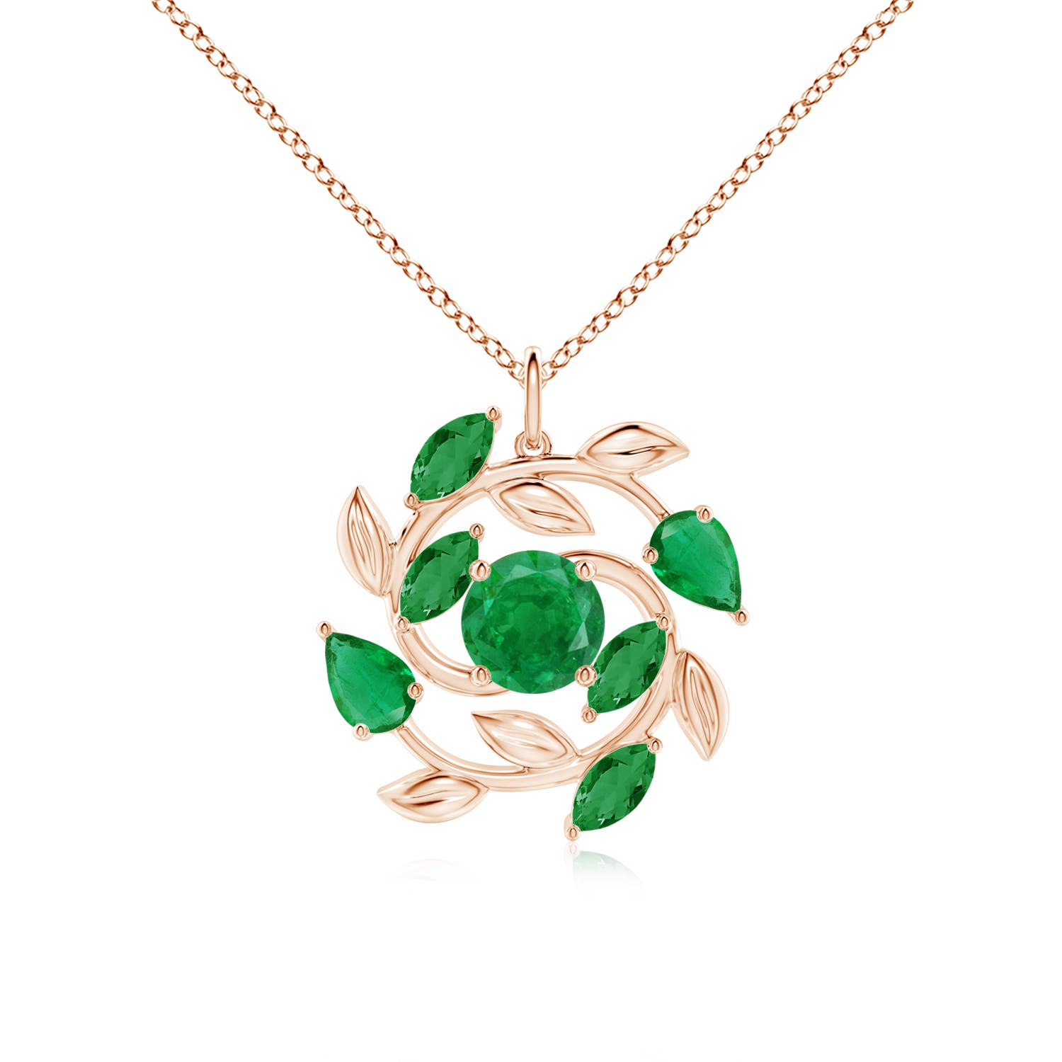 AA - Emerald / 2.74 CT / 18 KT Rose Gold