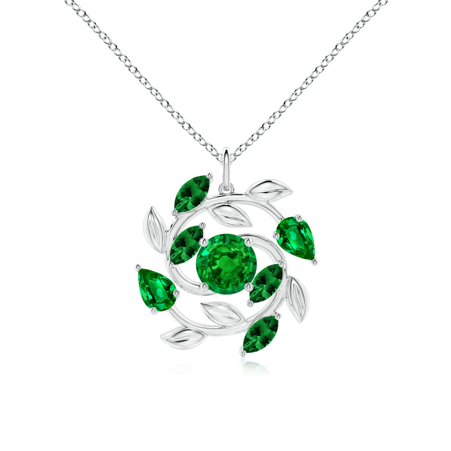 AAAA - Emerald / 2.74 CT / 18 KT White Gold