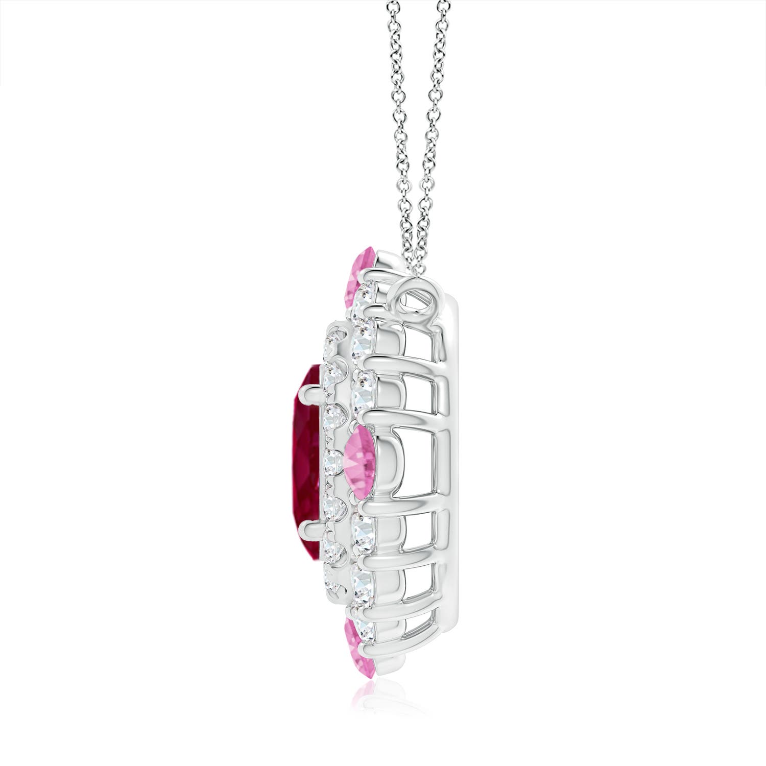 A - Ruby / 1.87 CT / 14 KT White Gold