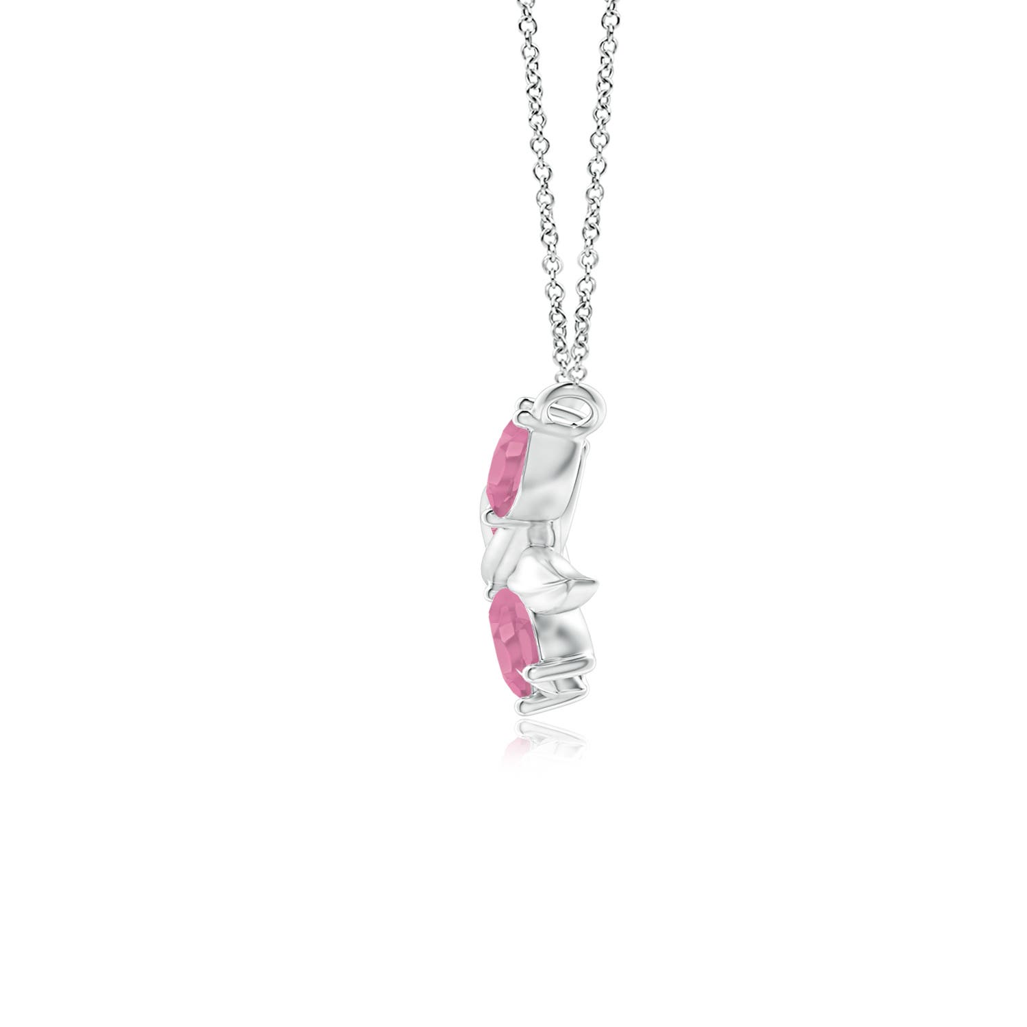 A - Pink Sapphire / 1.2 CT / 14 KT White Gold