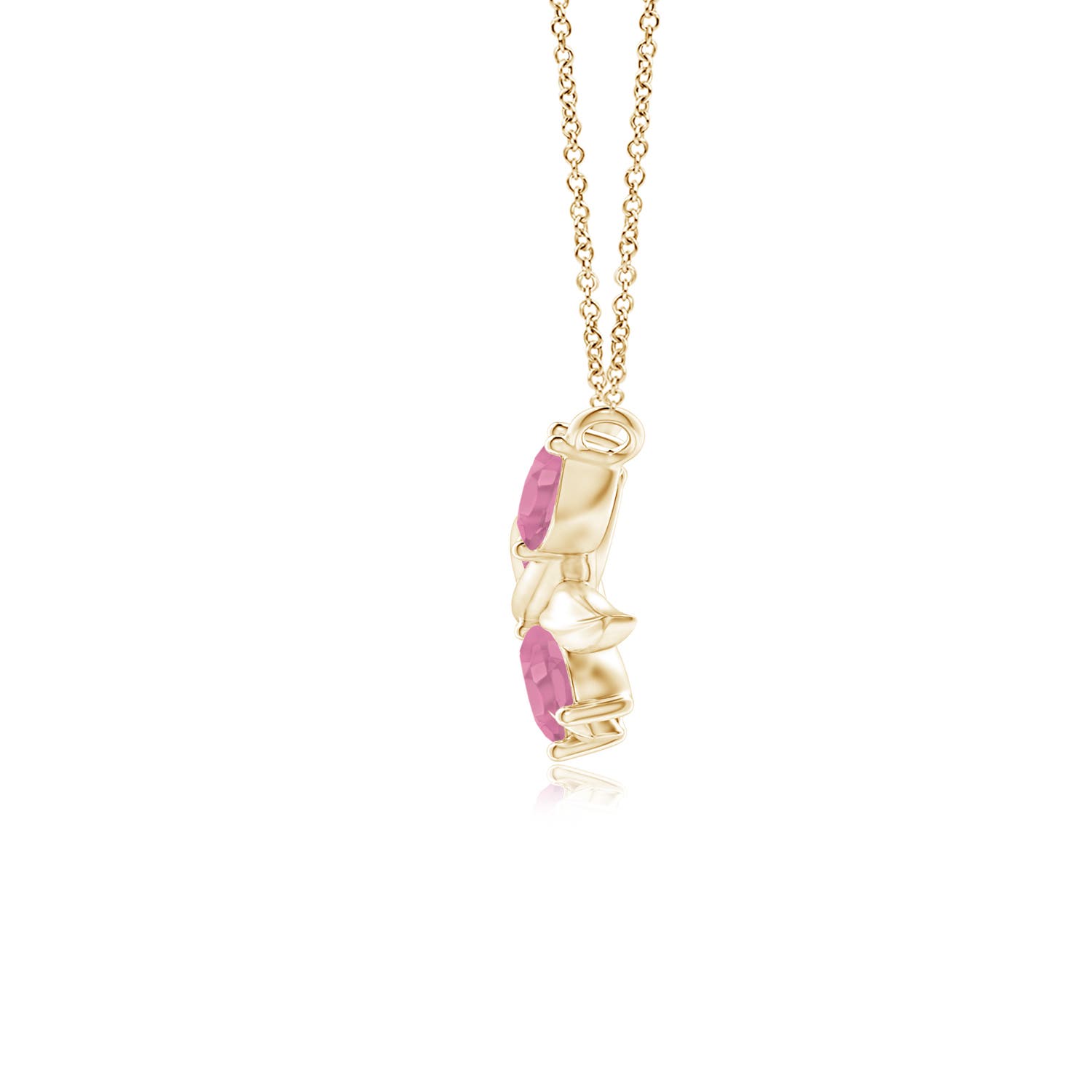 A - Pink Sapphire / 1.2 CT / 14 KT Yellow Gold