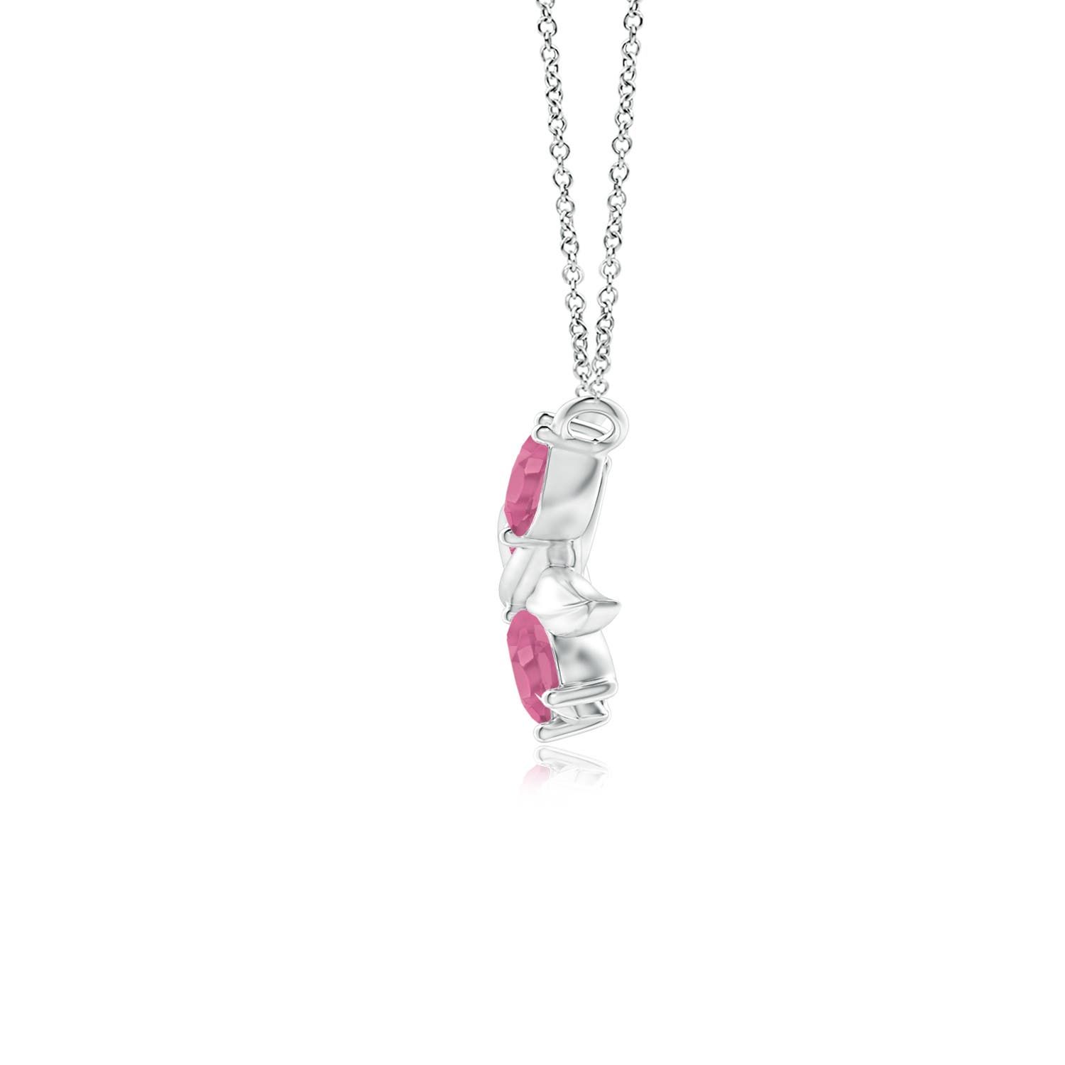 AA - Pink Sapphire / 1.2 CT / 14 KT White Gold