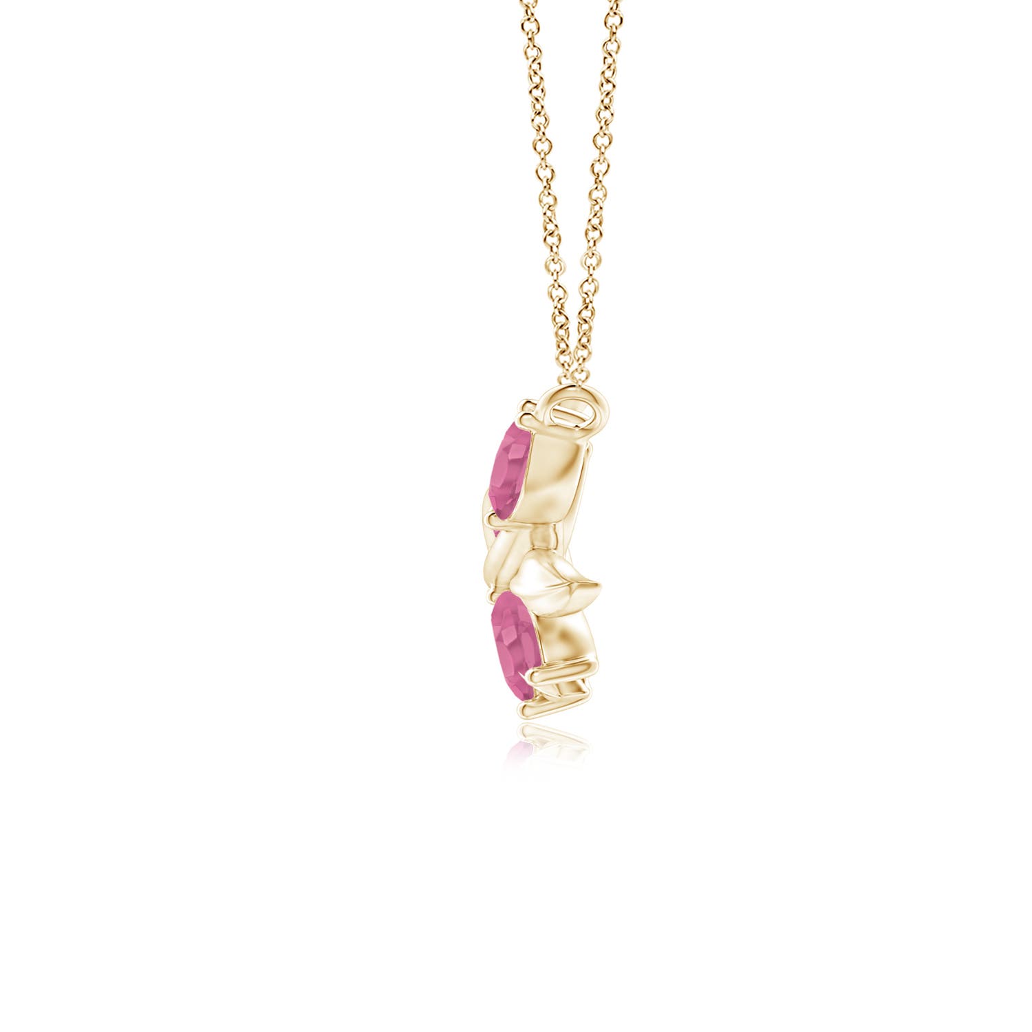 AA - Pink Sapphire / 1.2 CT / 14 KT Yellow Gold