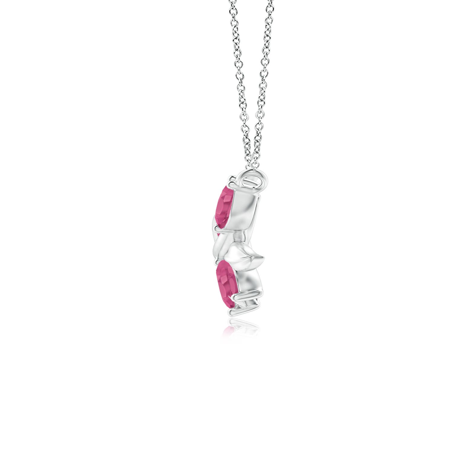 AAA - Pink Sapphire / 1.2 CT / 14 KT White Gold