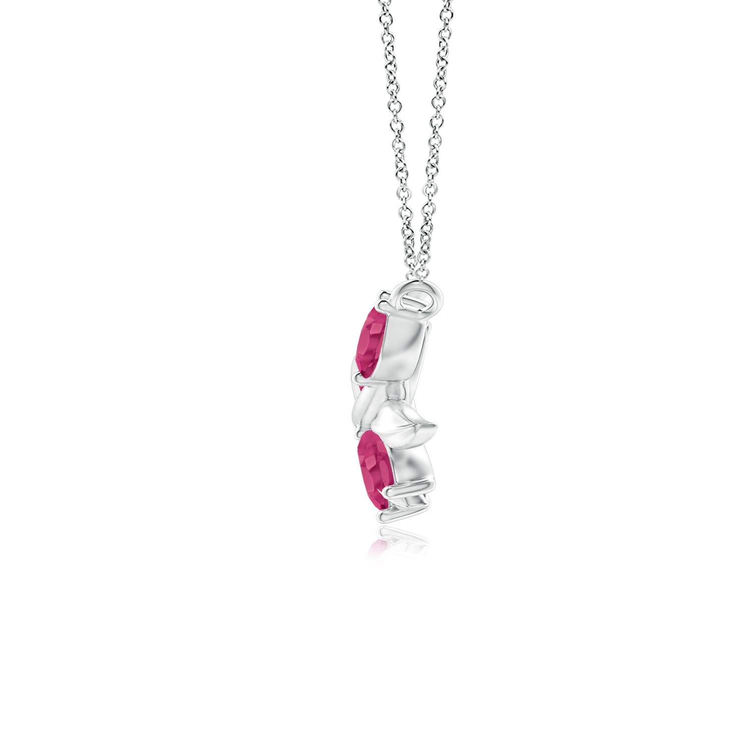 AAAA - Pink Sapphire / 1.2 CT / 14 KT White Gold