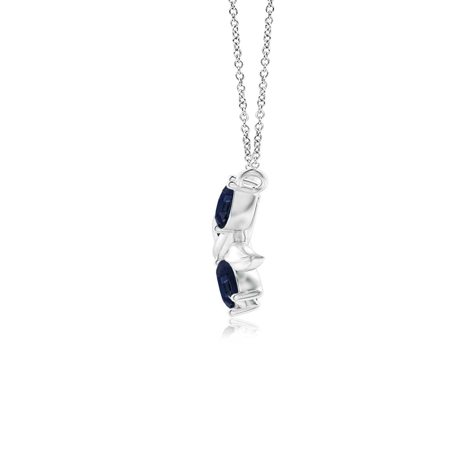 A - Blue Sapphire / 1.2 CT / 14 KT White Gold