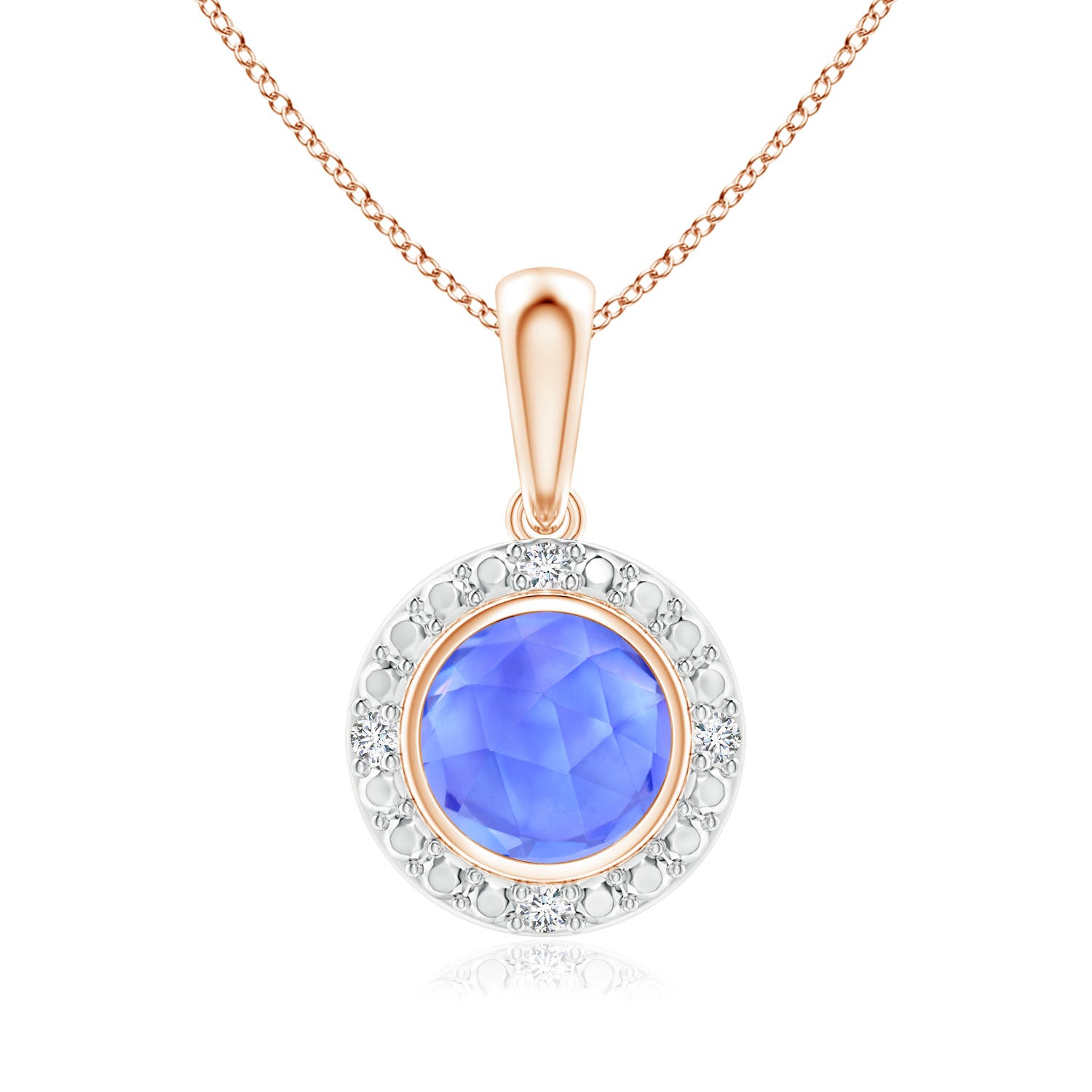 AAA - Tanzanite / 0.47 CT / 14 KT Rose Gold