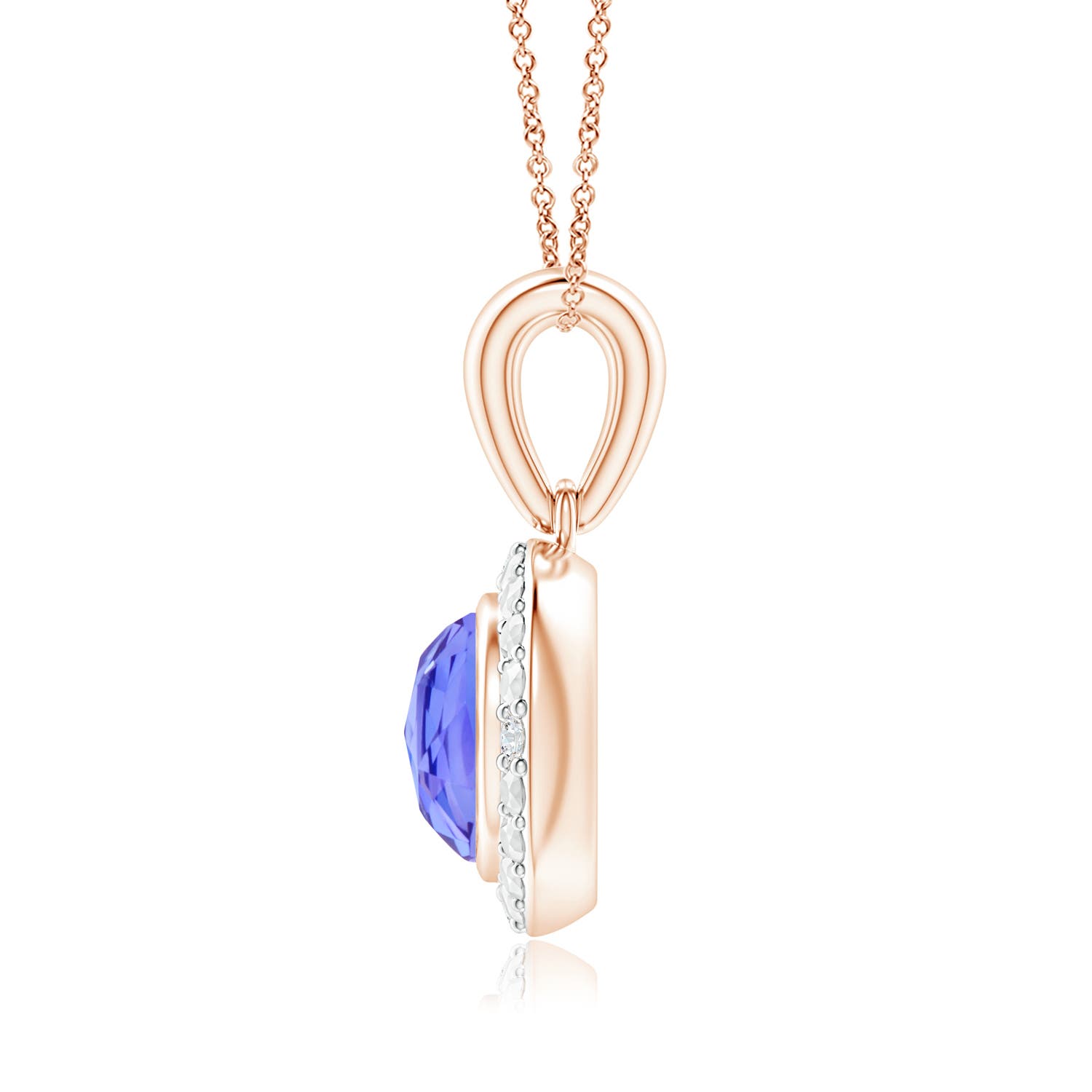 AAA - Tanzanite / 0.47 CT / 14 KT Rose Gold