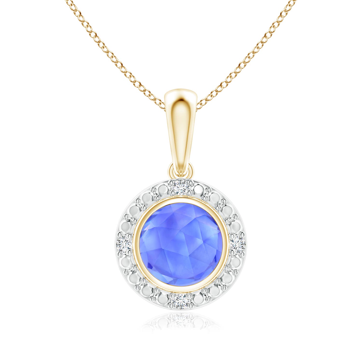 AAA - Tanzanite / 0.47 CT / 14 KT Yellow Gold