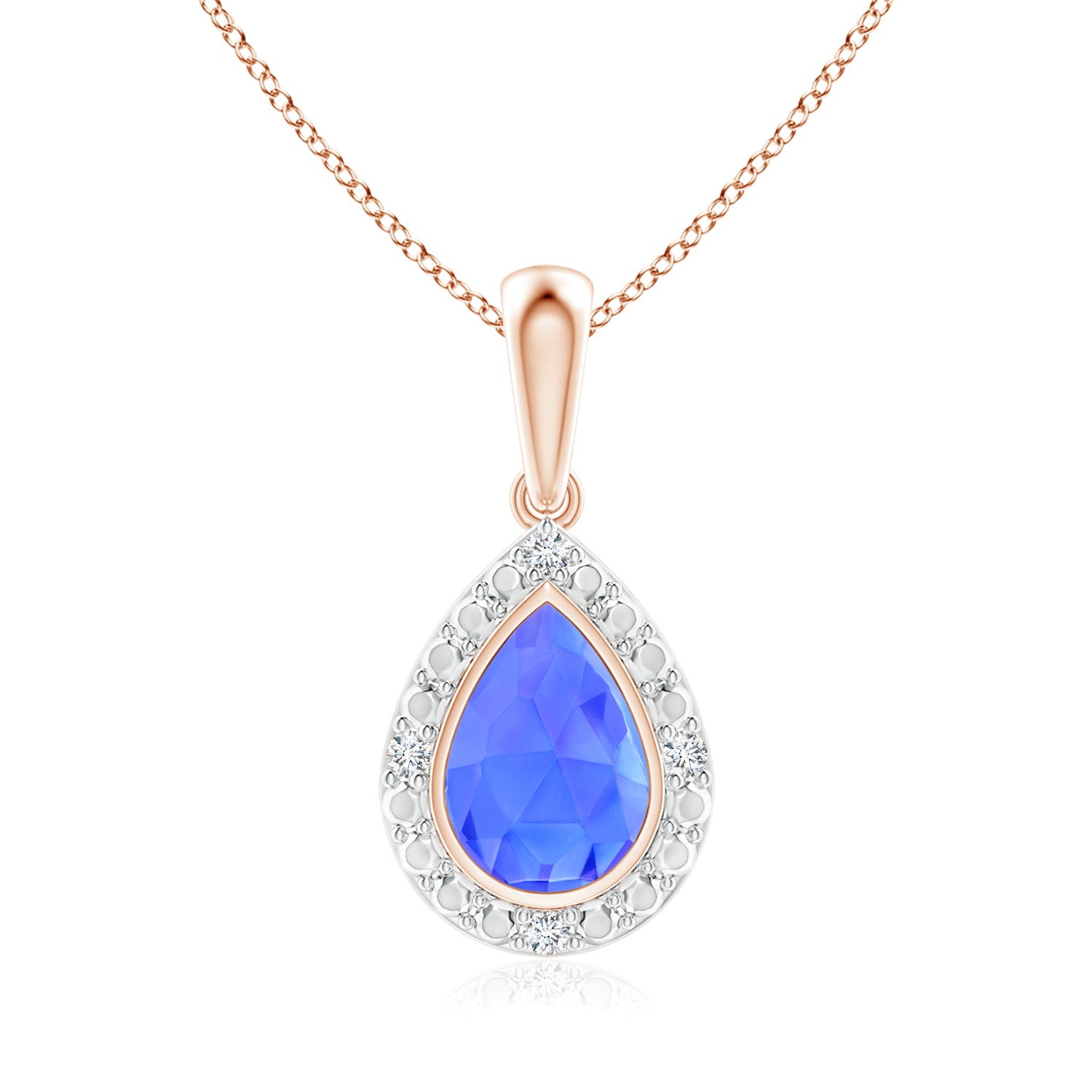 AAA - Tanzanite / 0.4 CT / 14 KT Rose Gold