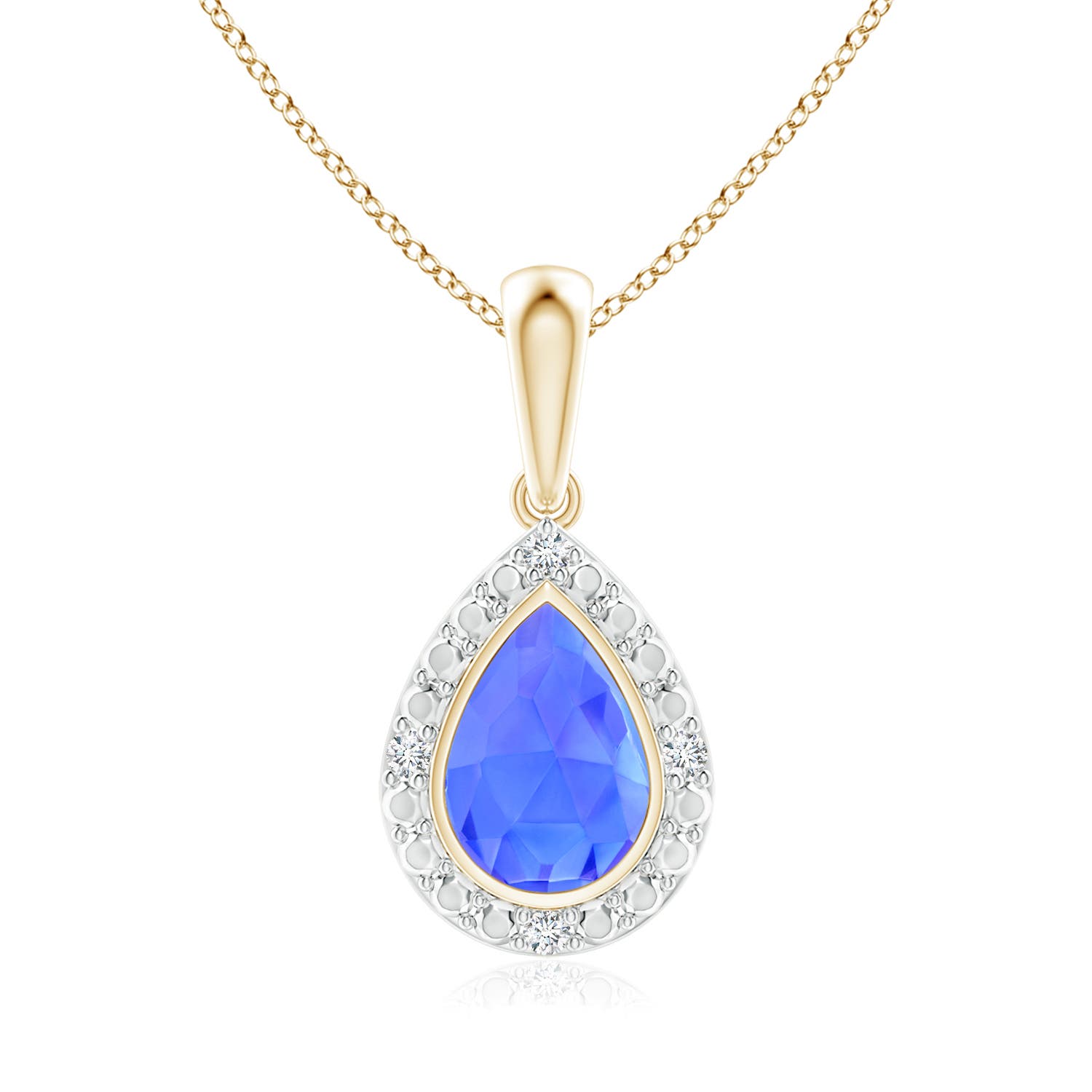 AAA - Tanzanite / 0.4 CT / 14 KT Yellow Gold