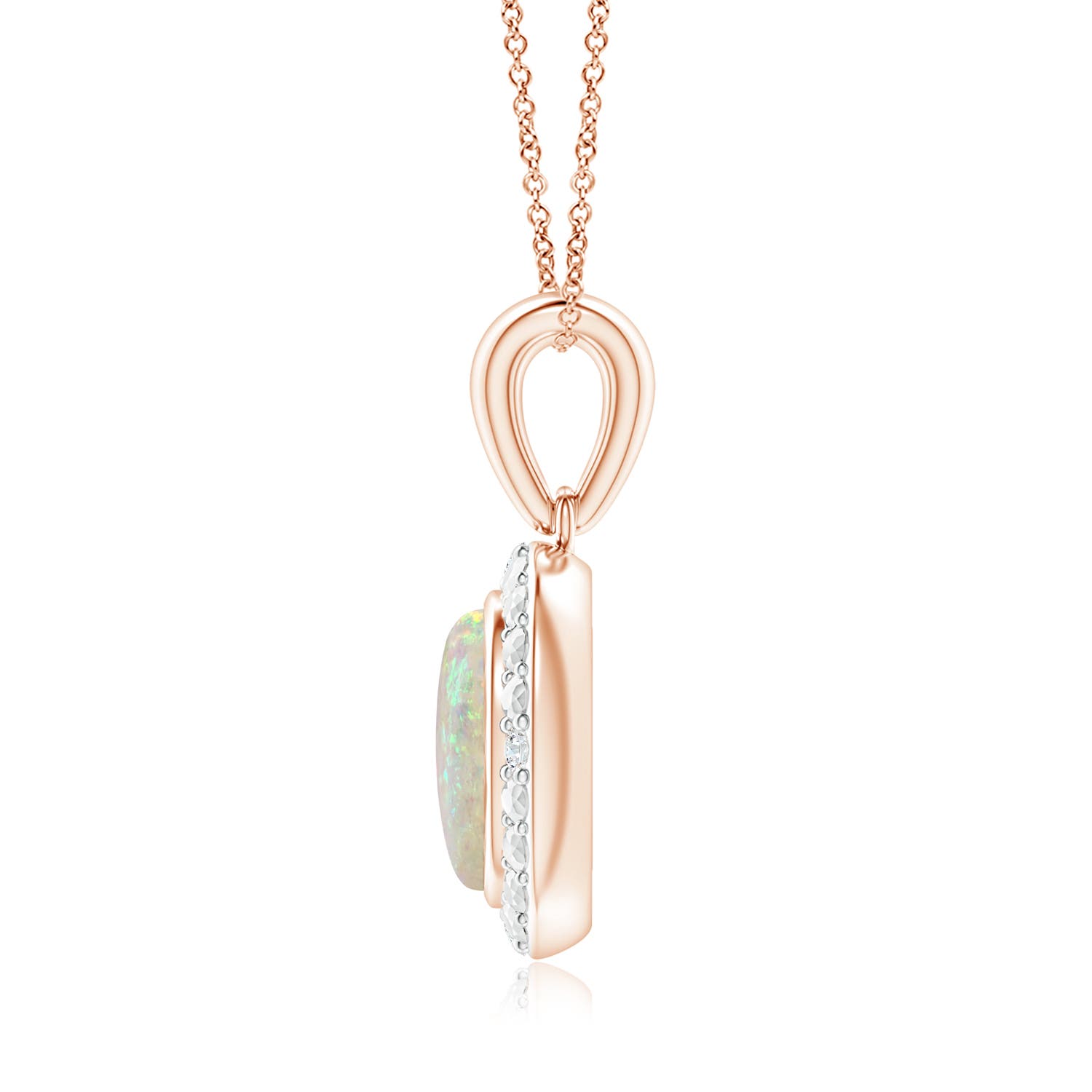 AAA - Opal / 0.3 CT / 14 KT Rose Gold