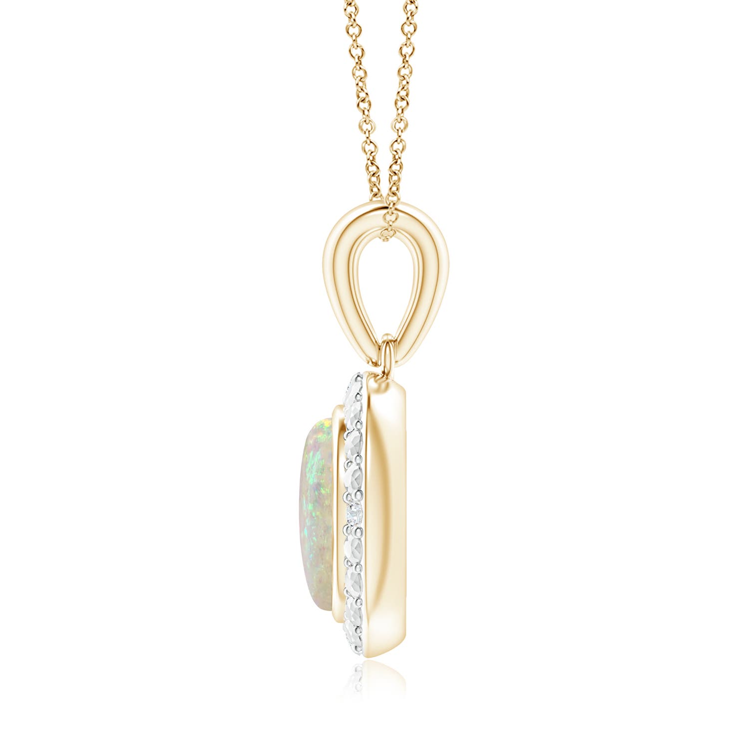 AAA - Opal / 0.3 CT / 14 KT Yellow Gold