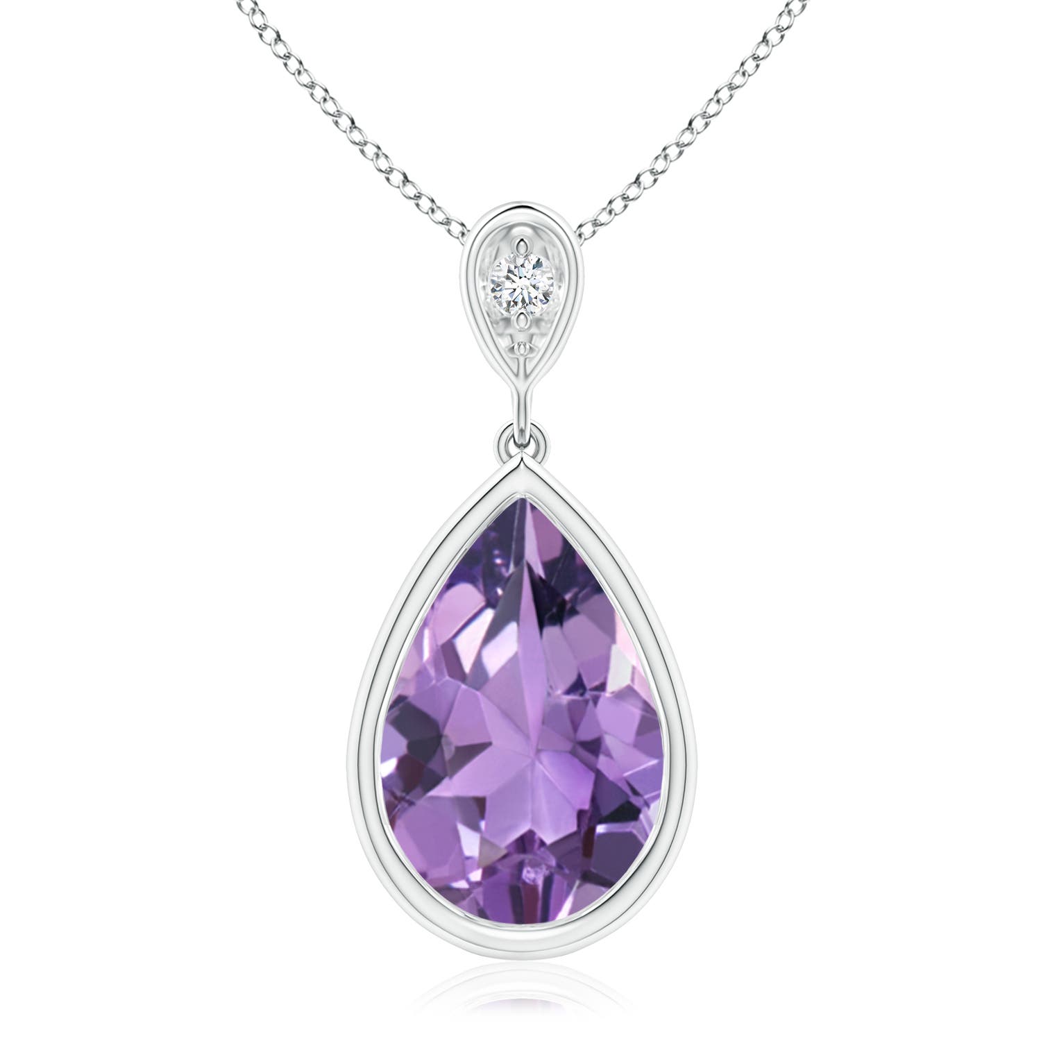 A - Amethyst / 2.62 CT / 14 KT White Gold