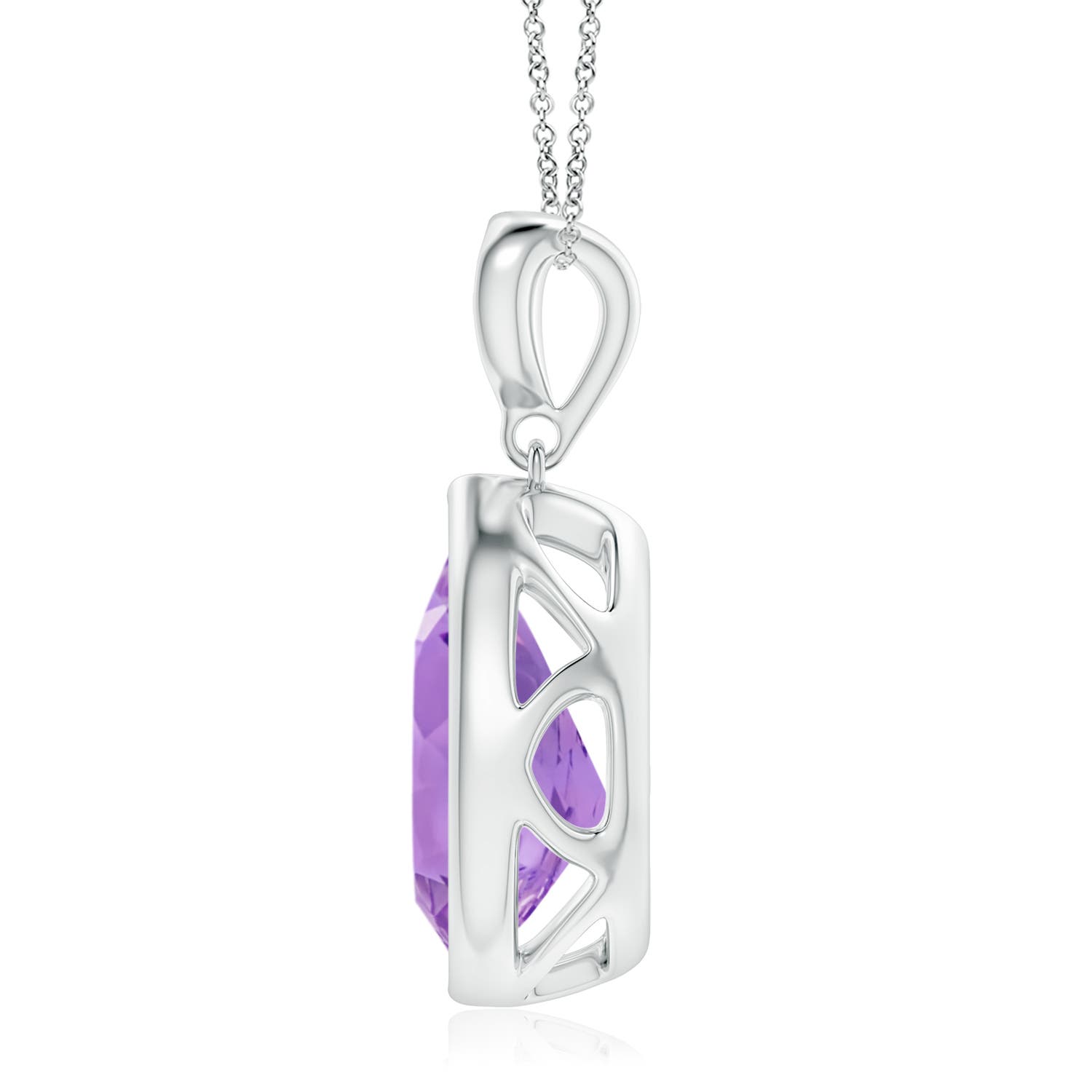 A - Amethyst / 2.62 CT / 14 KT White Gold