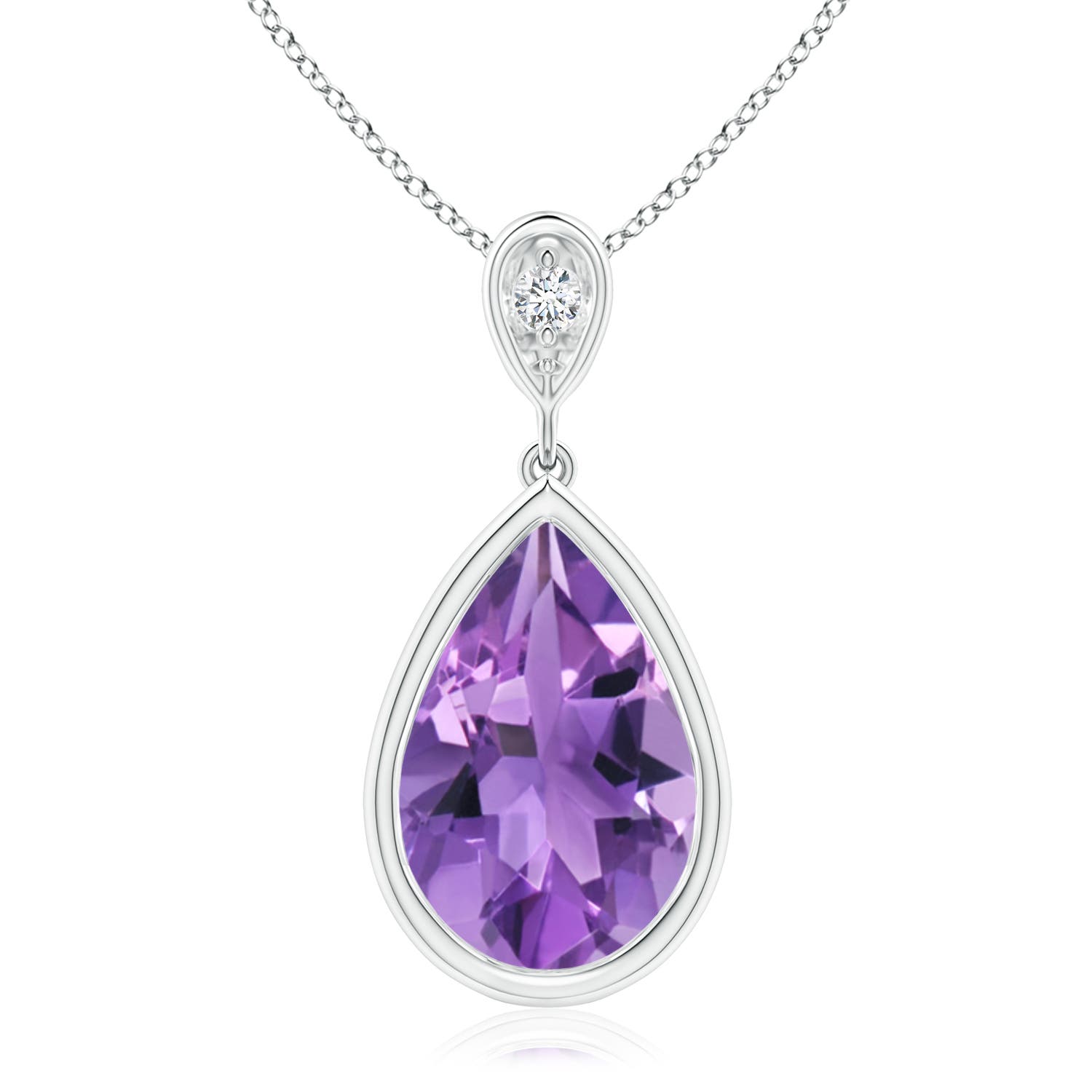 AA - Amethyst / 2.62 CT / 14 KT White Gold