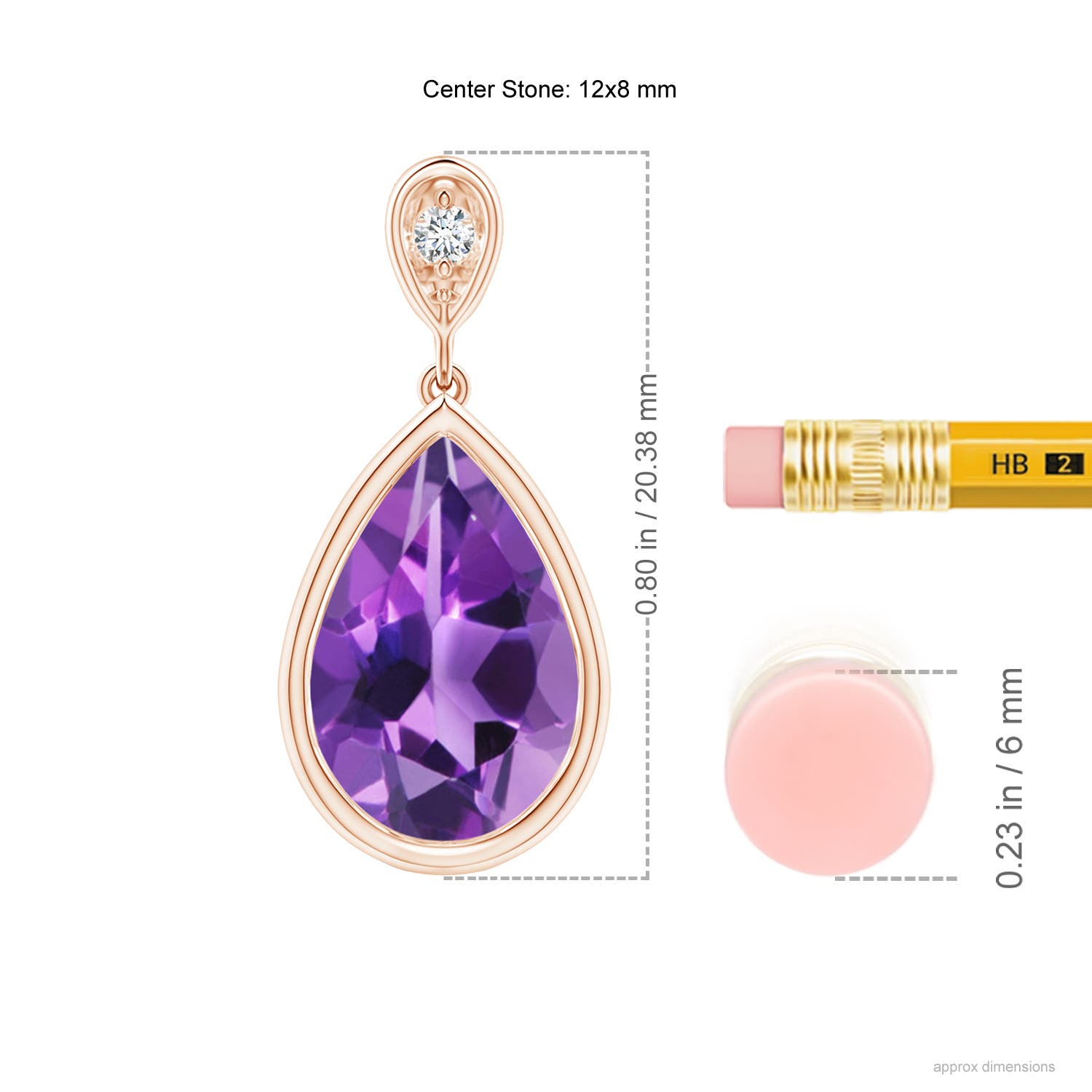 AAA - Amethyst / 2.62 CT / 14 KT Rose Gold