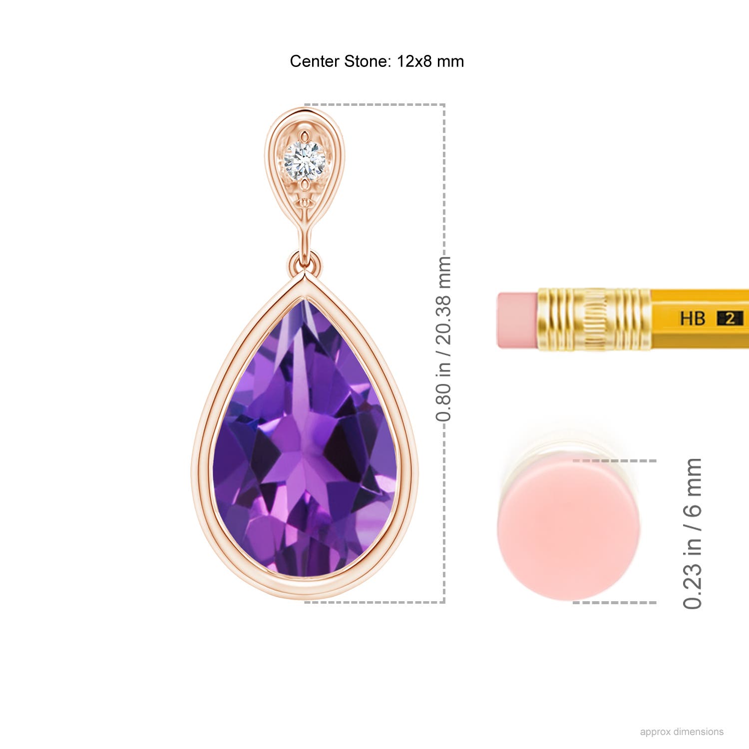 AAAA - Amethyst / 2.62 CT / 14 KT Rose Gold