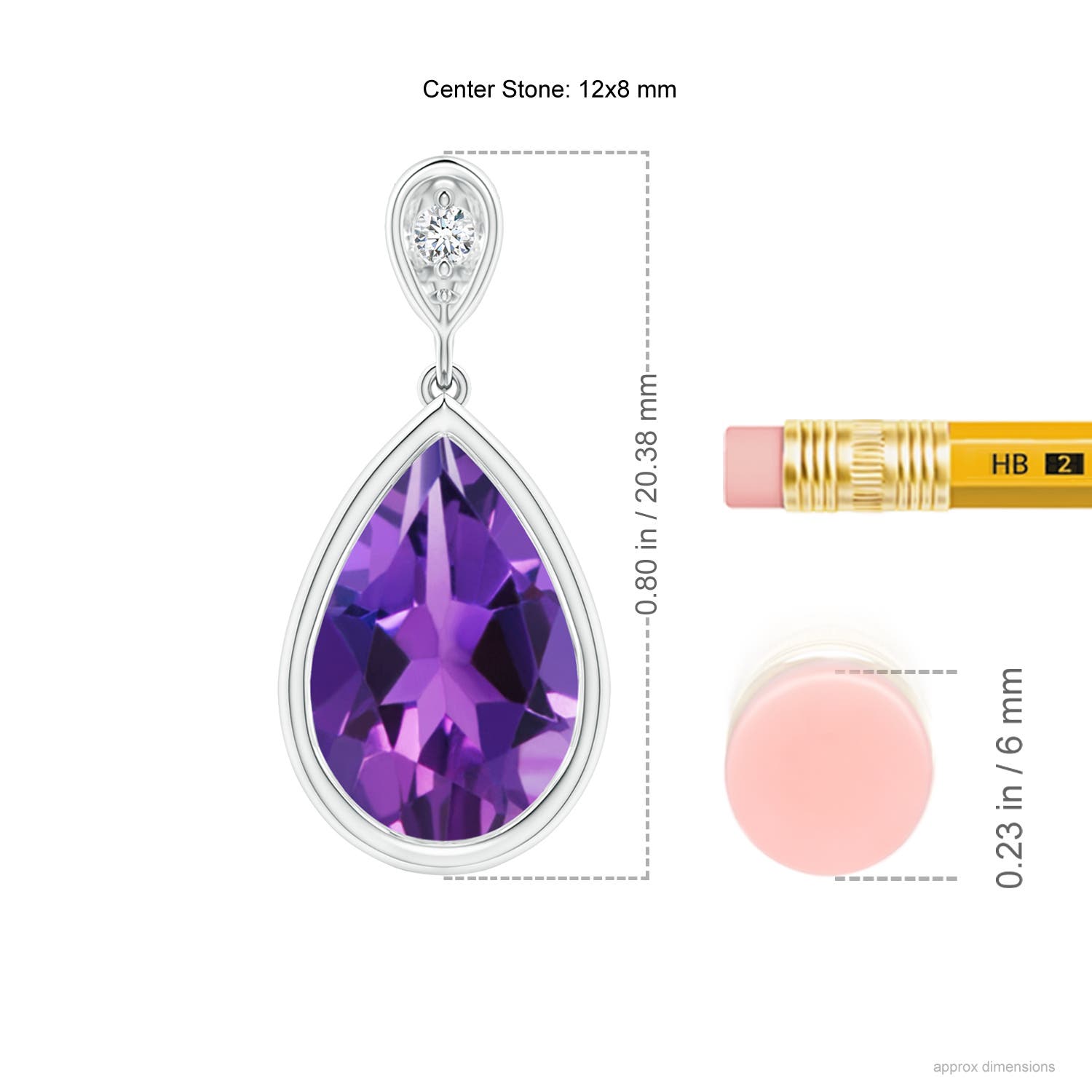 AAAA - Amethyst / 2.62 CT / 14 KT White Gold