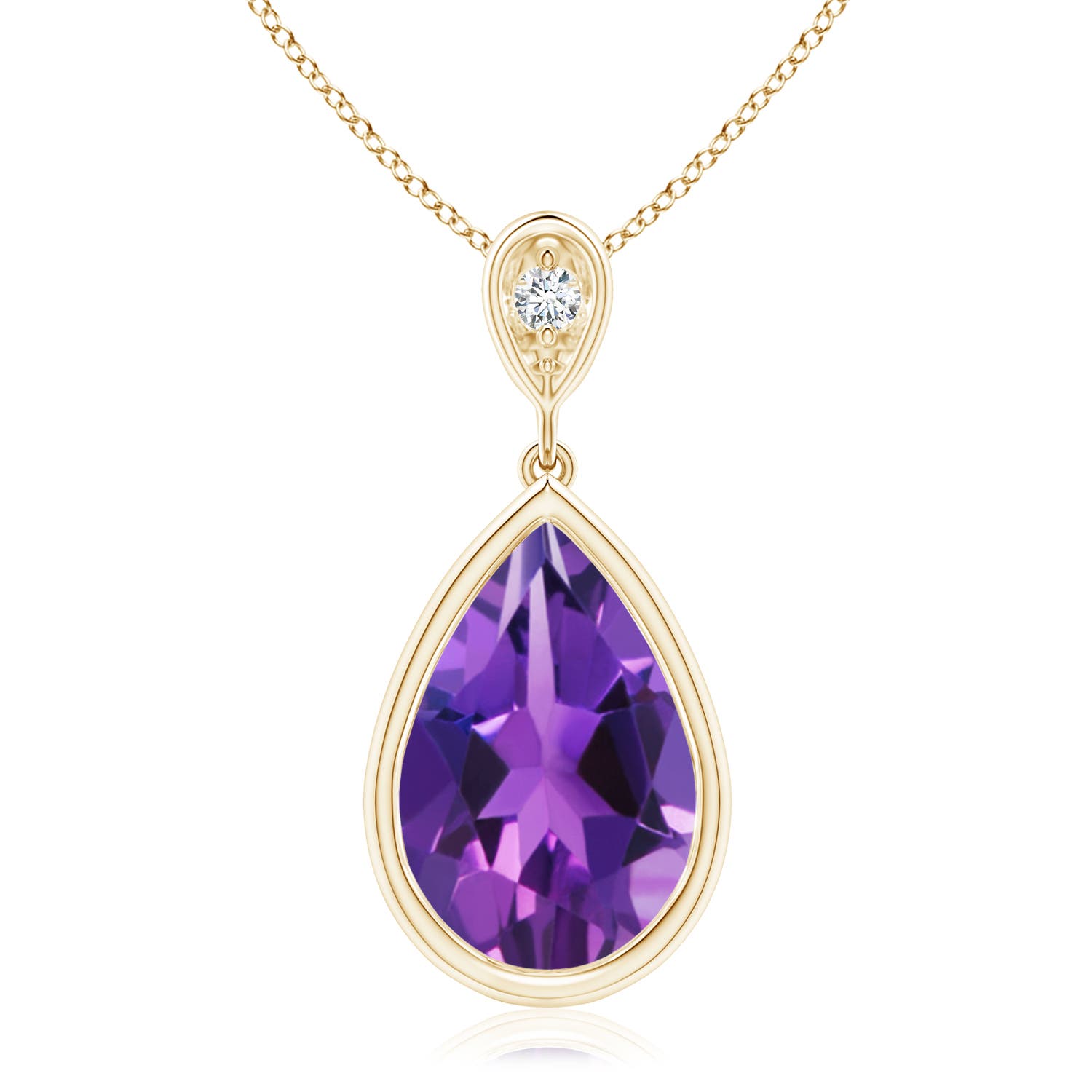 AAAA - Amethyst / 2.62 CT / 14 KT Yellow Gold