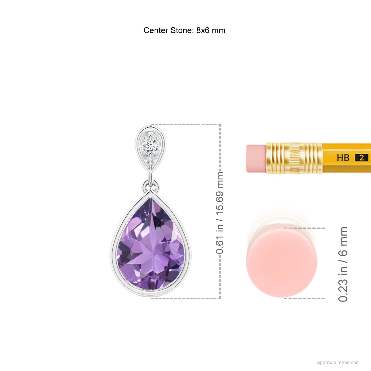 A - Amethyst / 1.01 CT / 14 KT White Gold